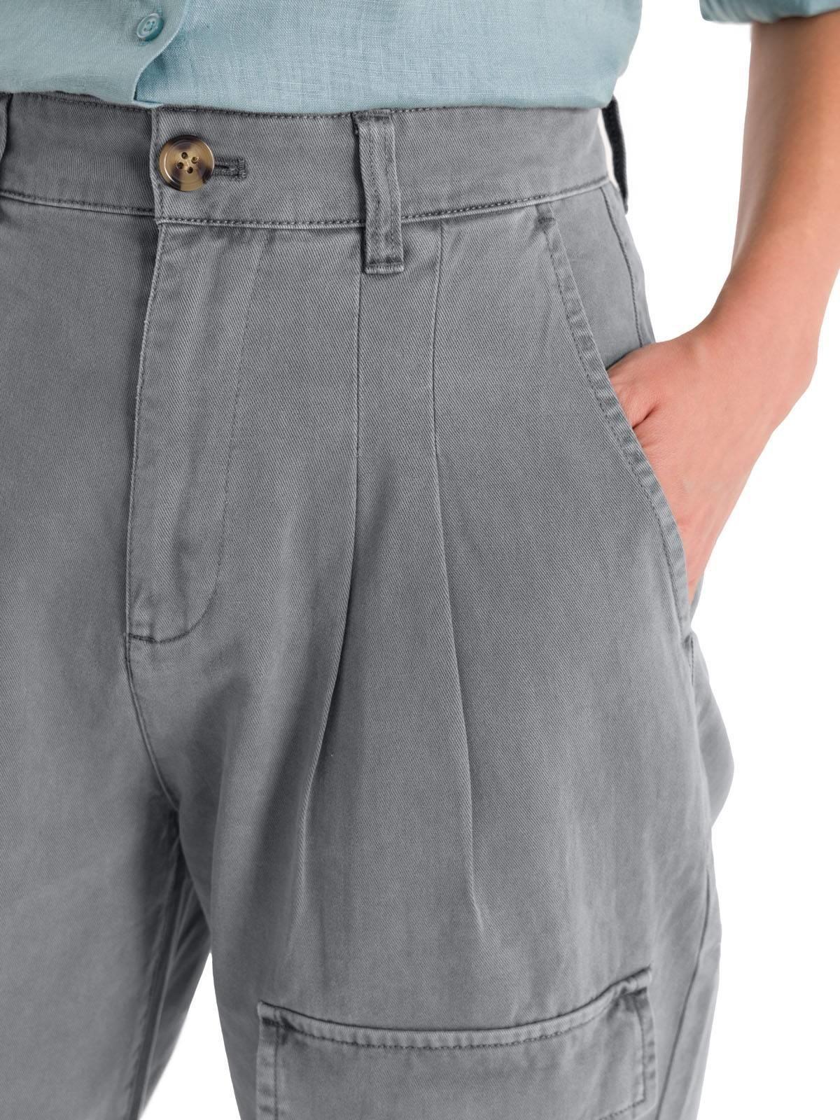 Pantalón Algodón Orgánico Mujer Mavecure Gris-4