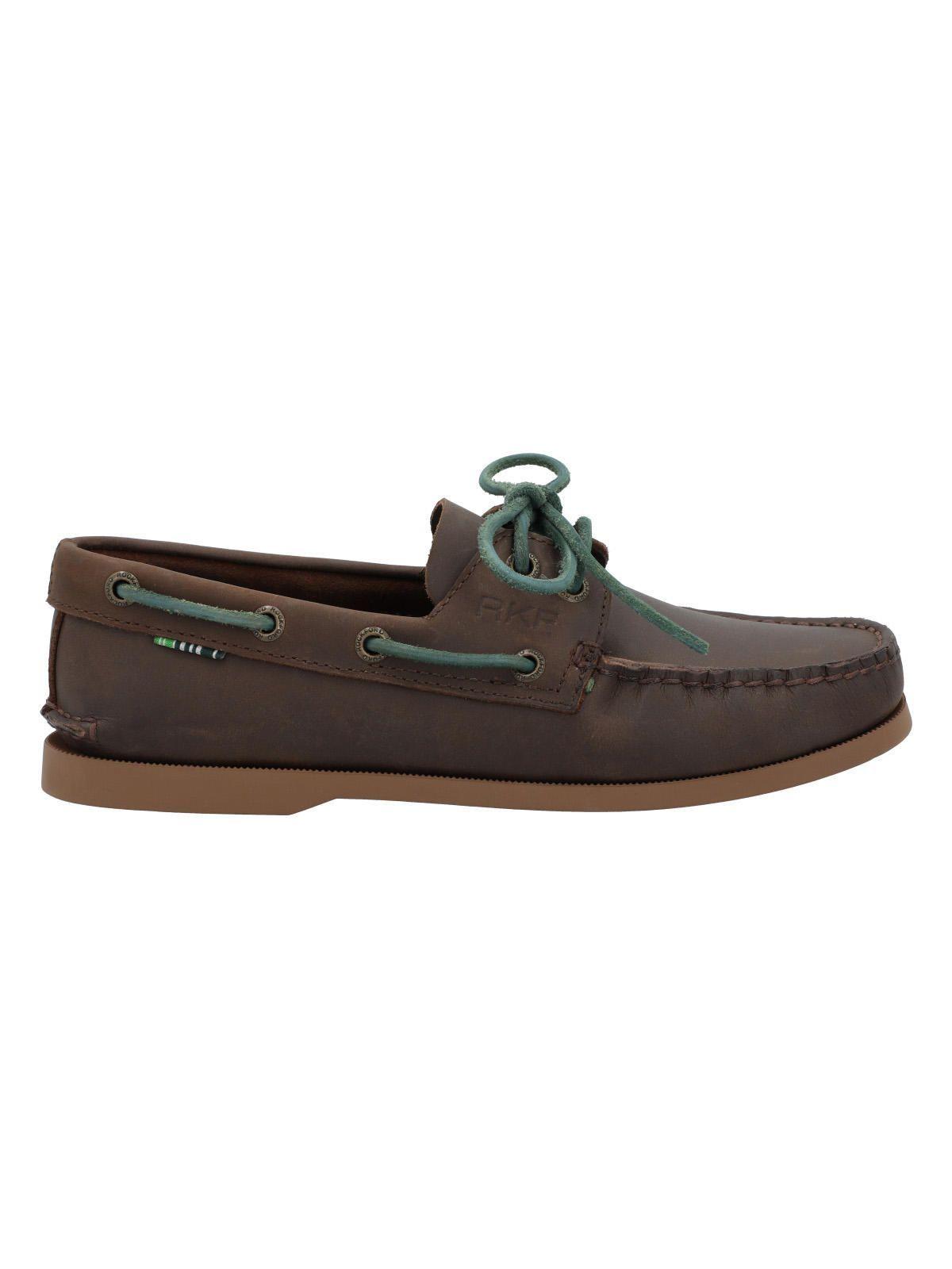 Zapato Cuero Mujer Boat Café Oscuro-0