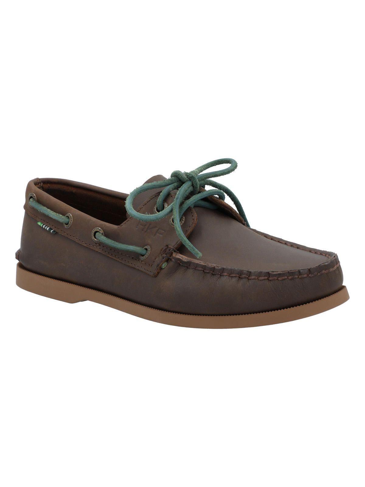 Zapato Cuero Mujer Boat Café Oscuro-1