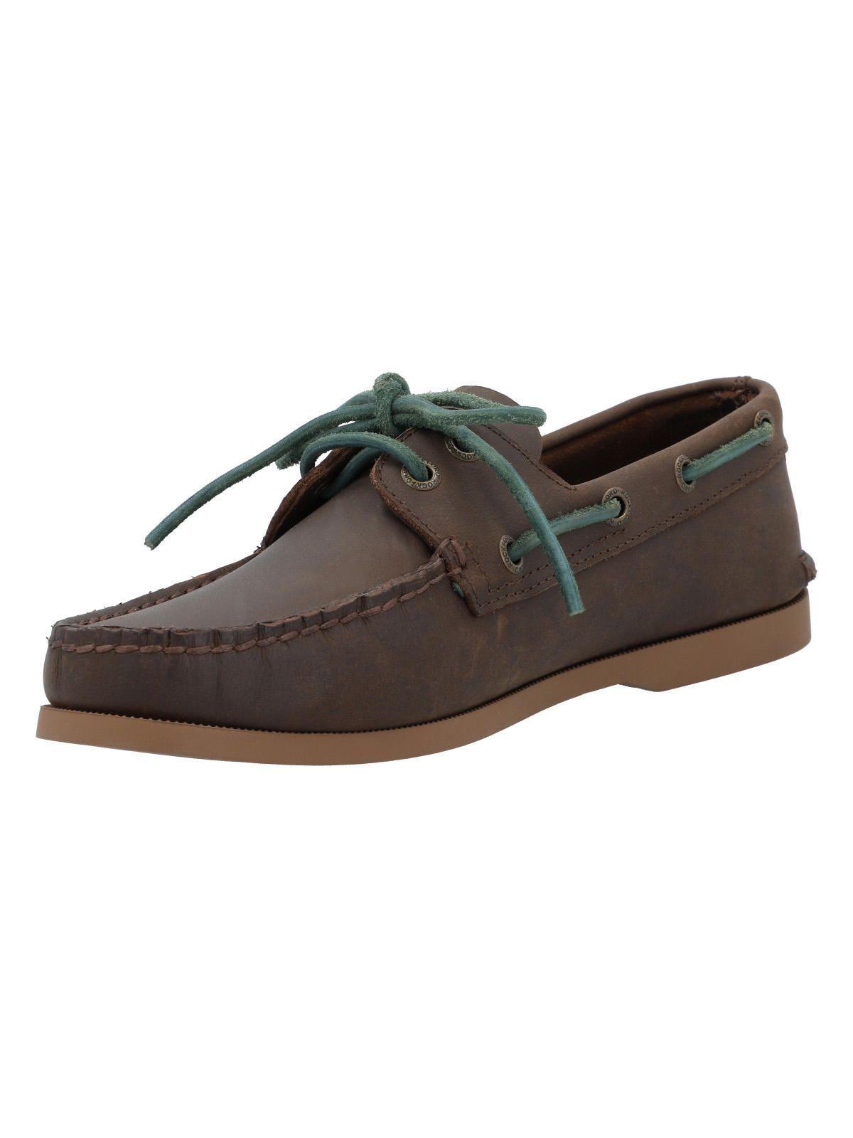 Zapato Cuero Mujer Boat Café Oscuro-4