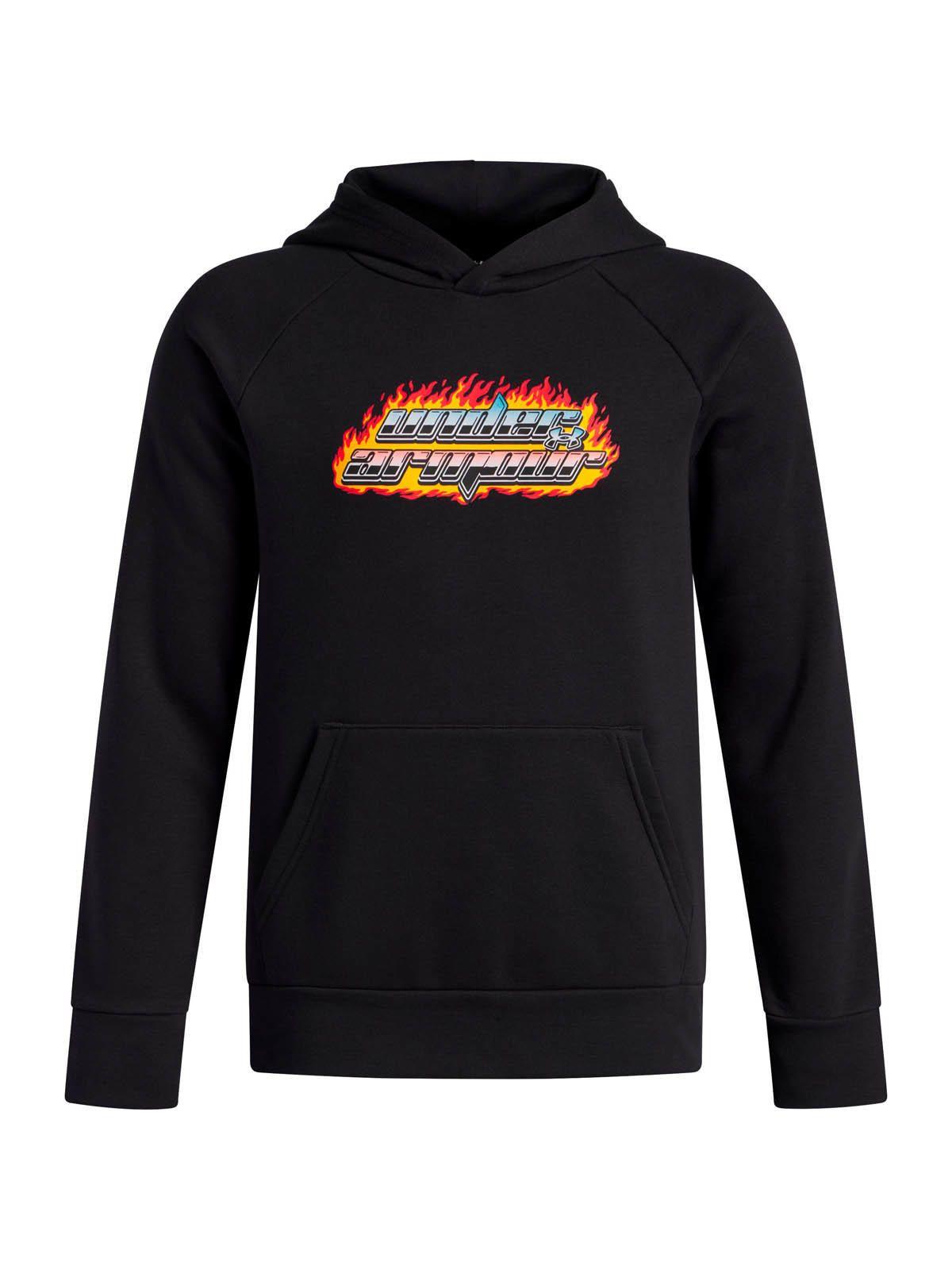 Polerón Lifestyle niño Rival Flamin Wordmark Negro -0