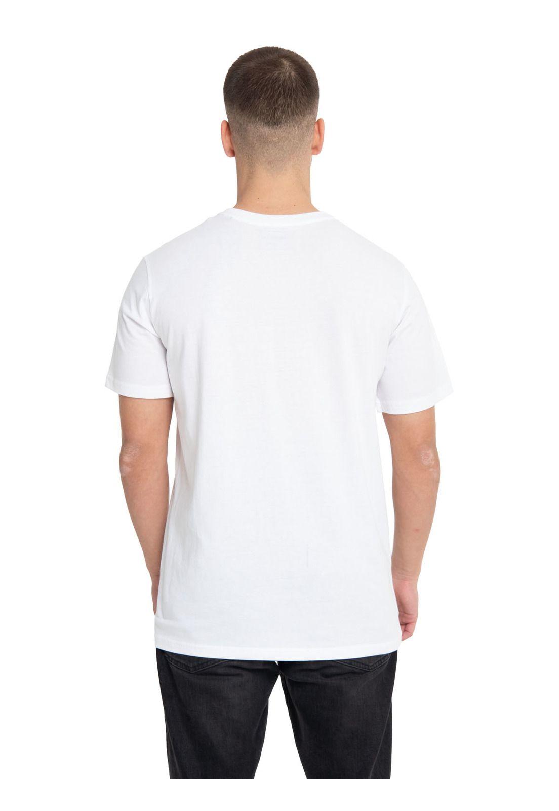 Polera Manga Corta Hombre Blue Print Graphic Blanco-3