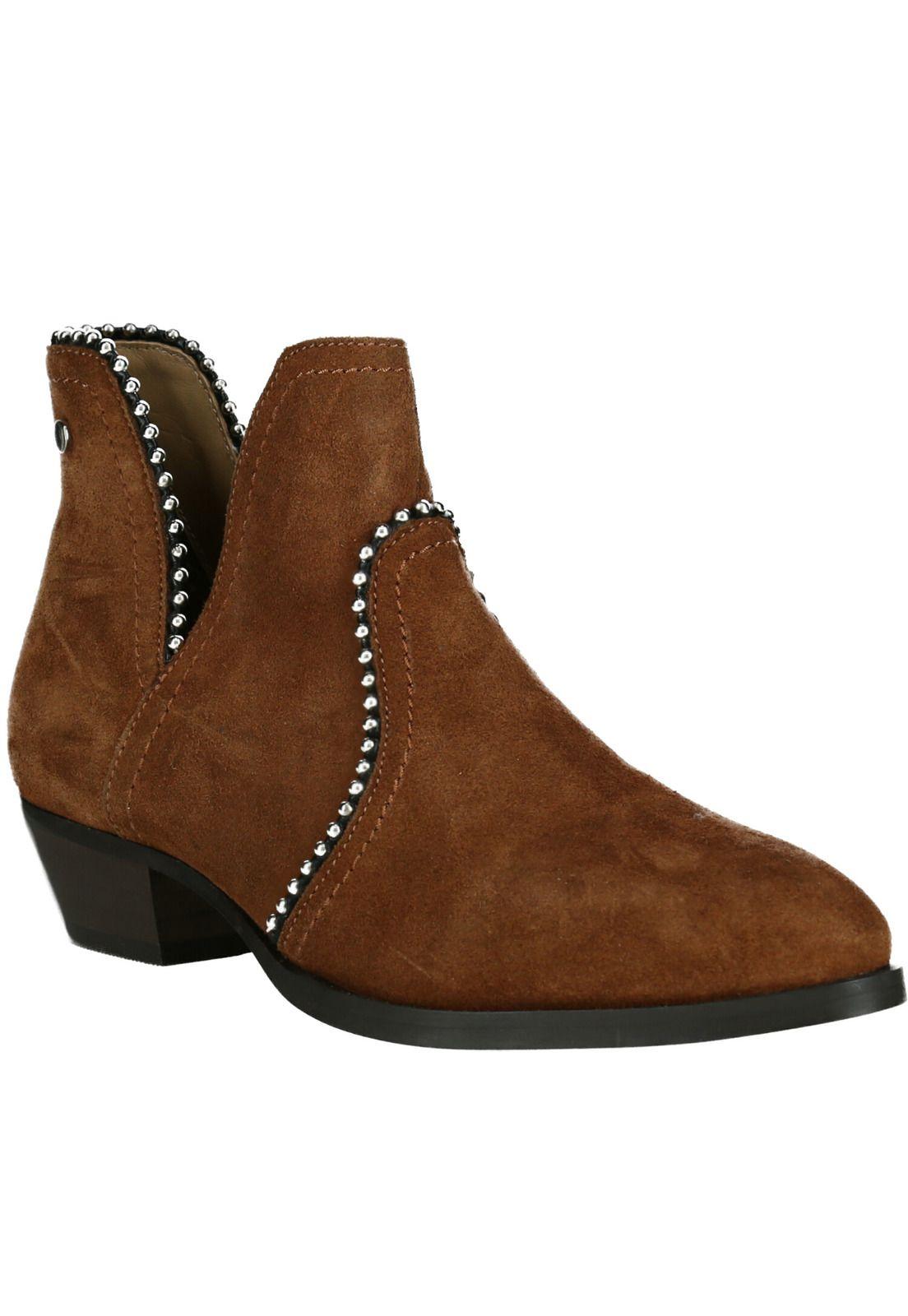Botin Mujer Cuero Magma Verde-2