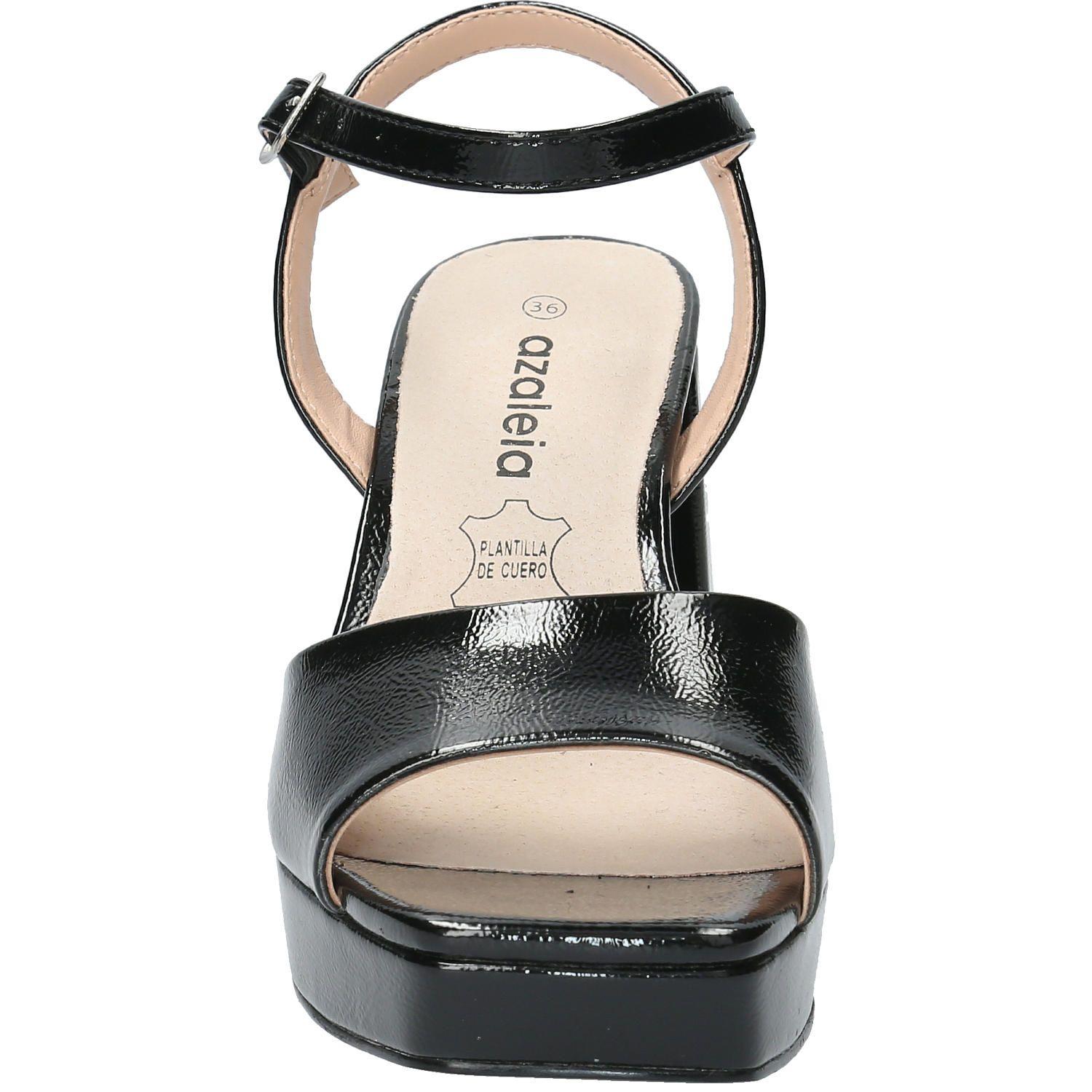 Sandalia Lauren Negro Mujer-3