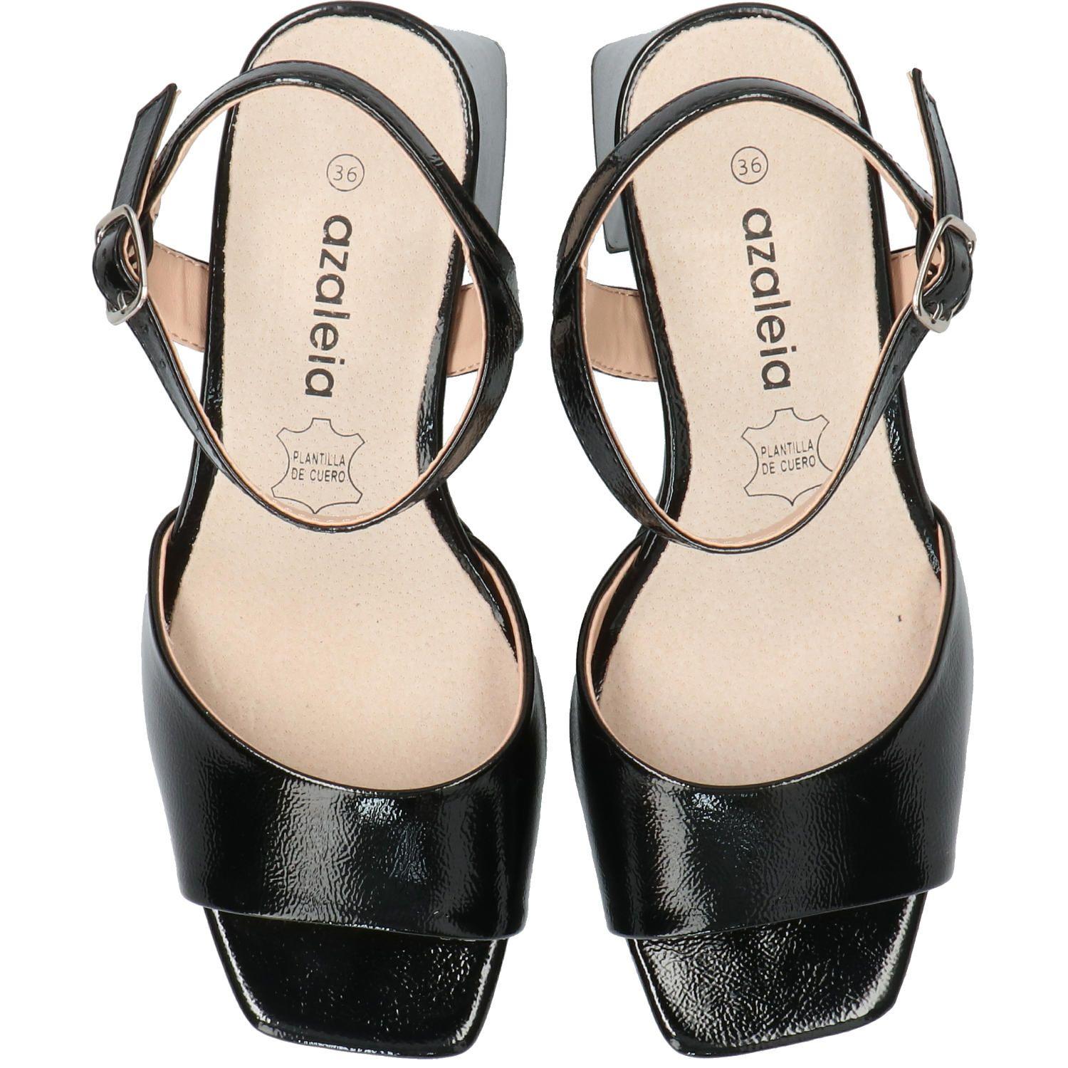Sandalia Lauren Negro Mujer-7