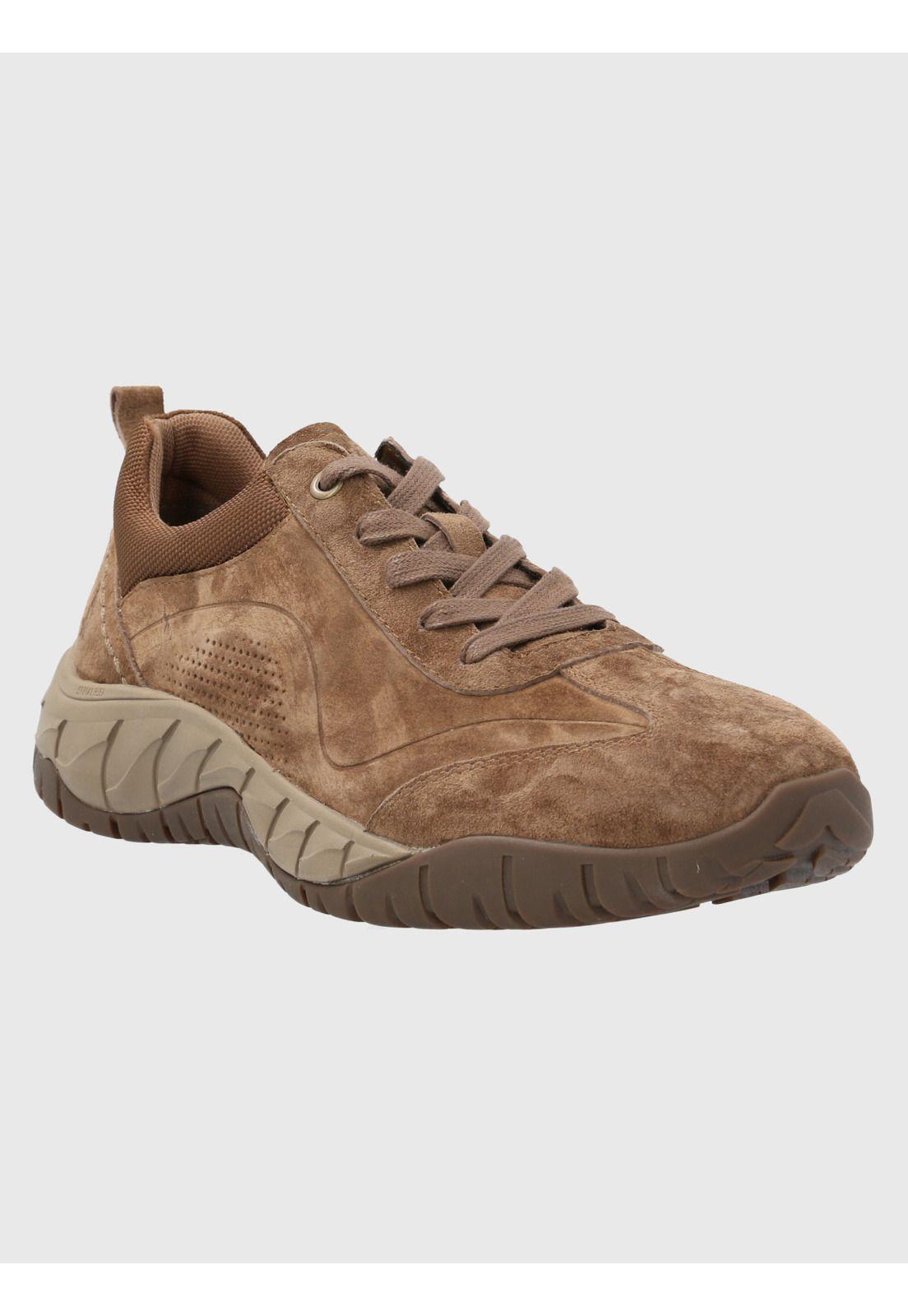 Zapatilla Cuero Hombre Morrin Café Claro-0