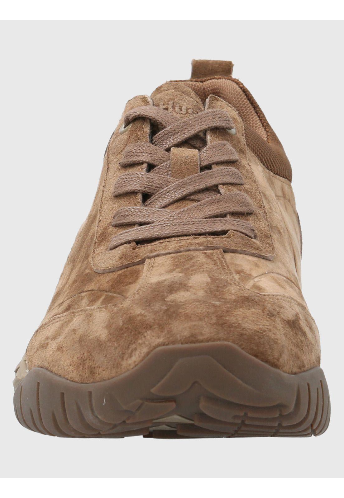 Zapatilla Cuero Hombre Morrin Café Claro-3