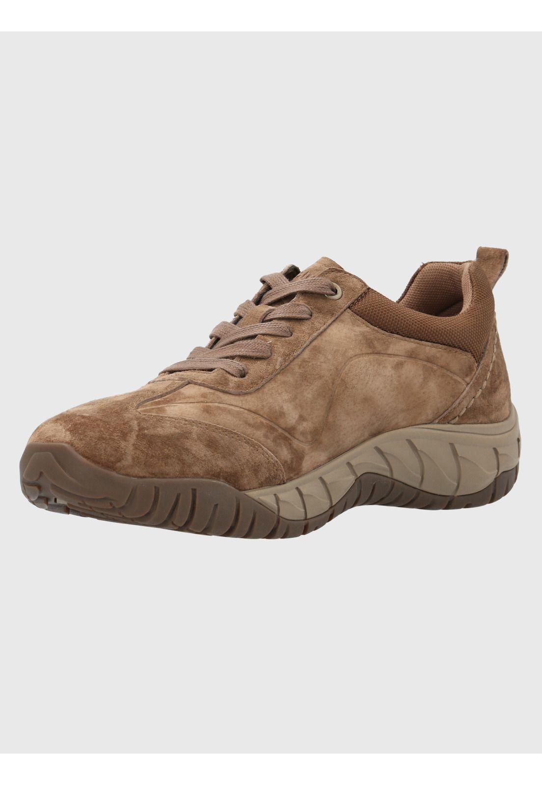 Zapatilla Cuero Hombre Morrin Café Claro-4