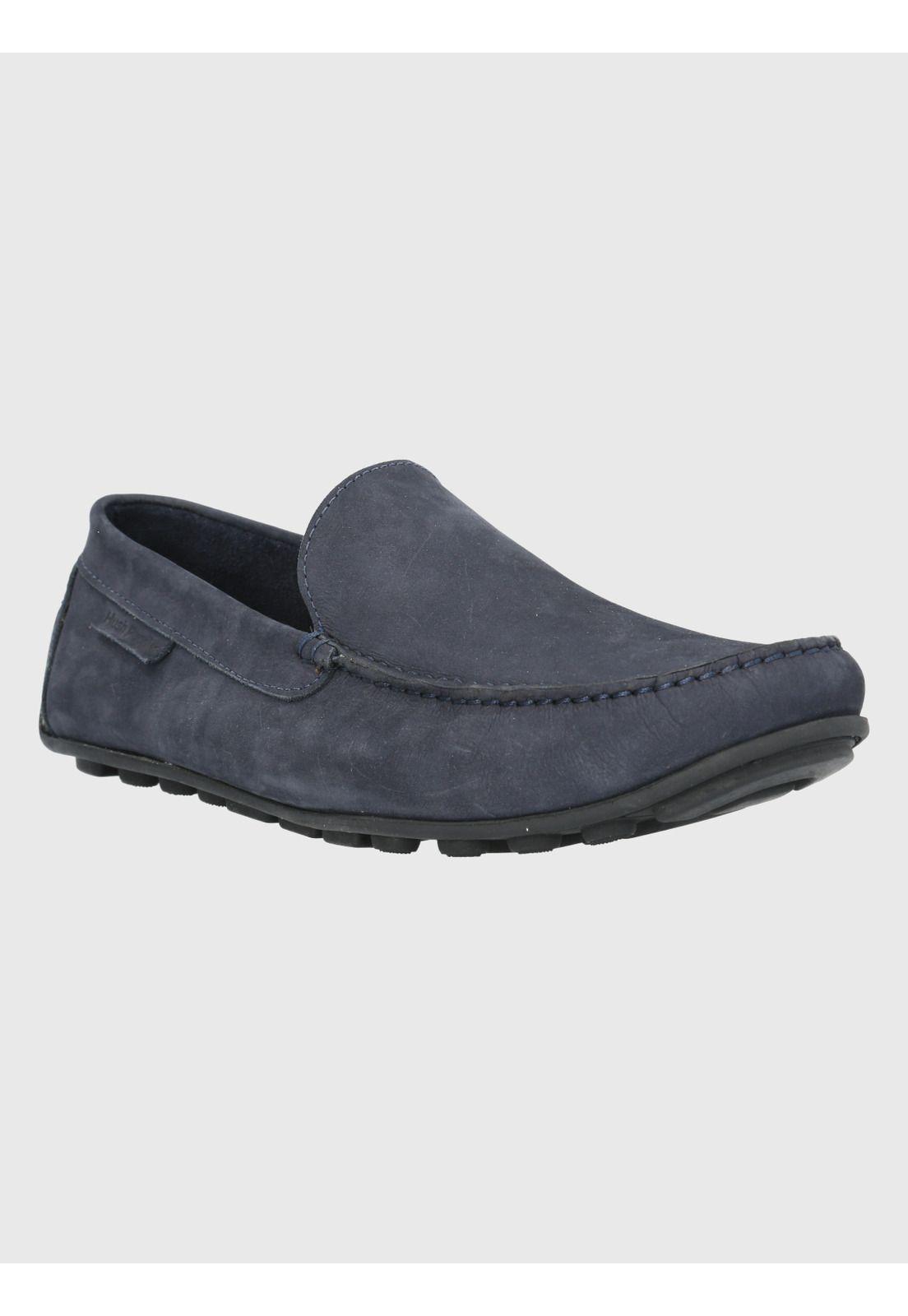 Mocasín Cuero Azul Oscuro Hombre Blumenau -0