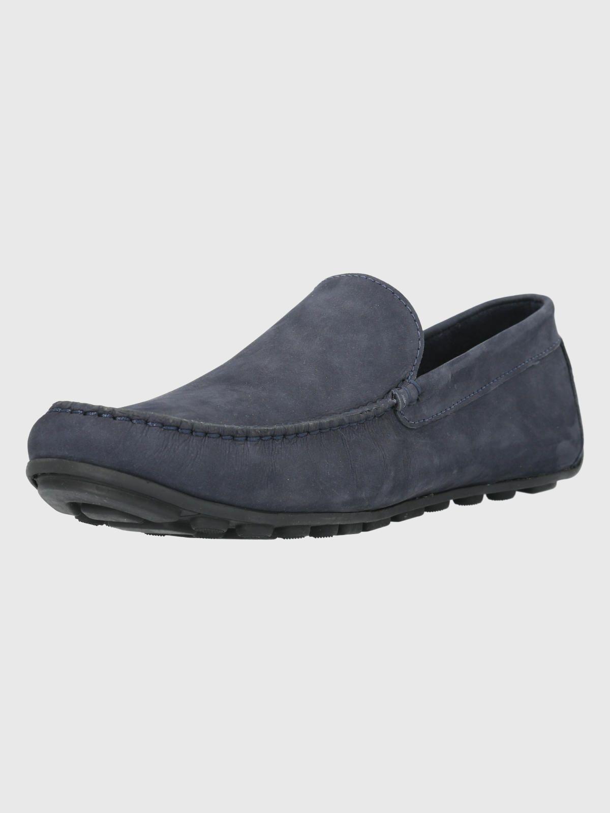 Mocasín Cuero Azul Oscuro Hombre Blumenau -3