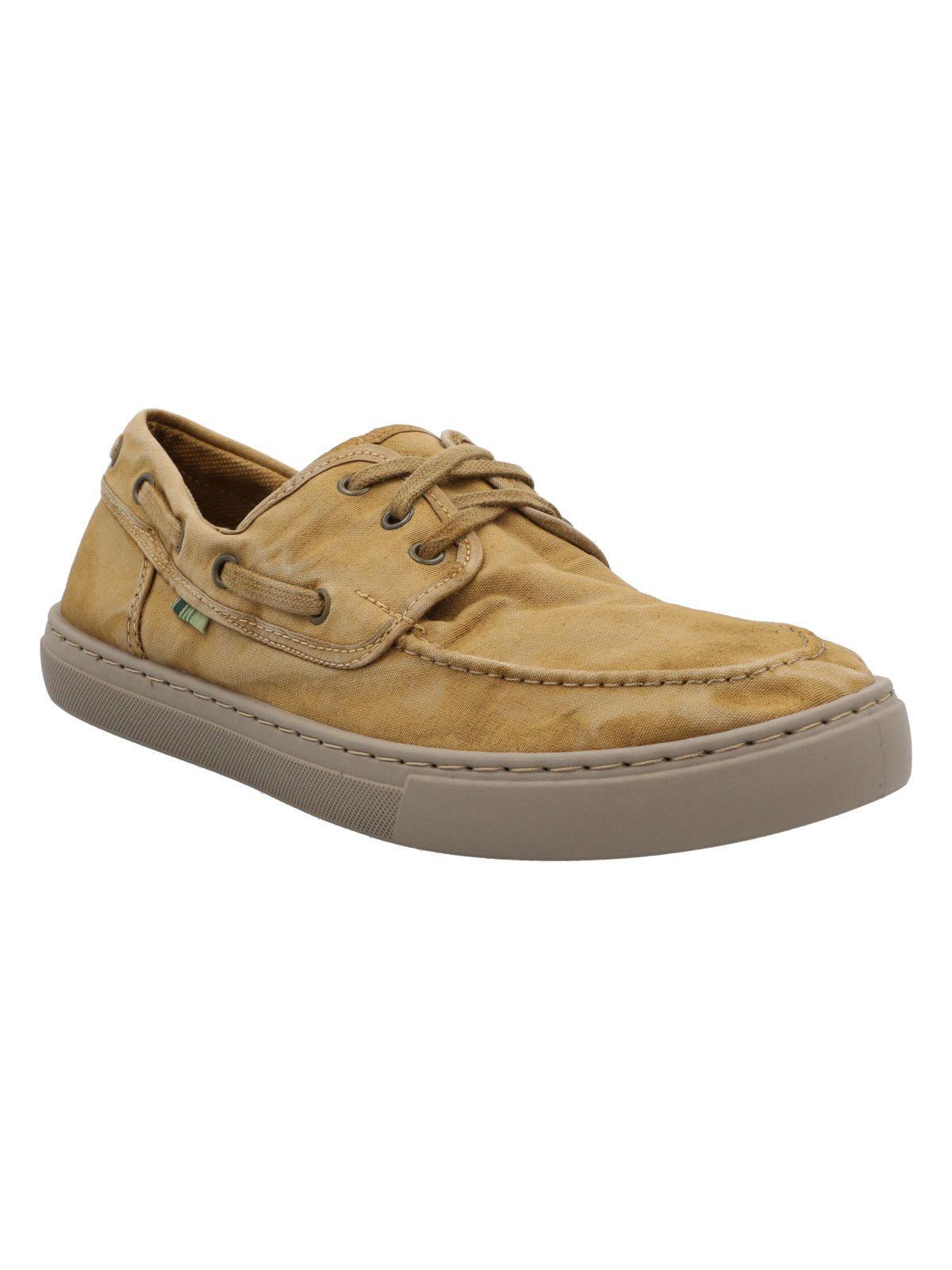 Zapatilla Algodón Orgánico Hombre Napa Café-1