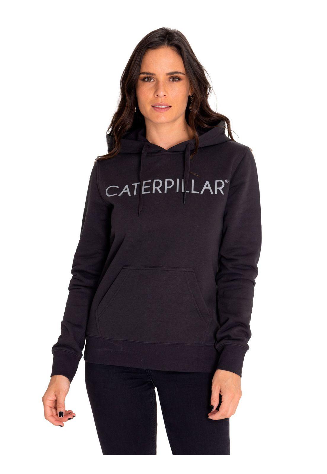 Polerón Mujer Fleece Pullover Hoodie Negro-0