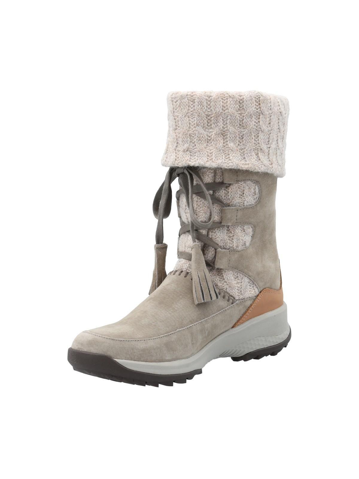 Bota Cuero Mujer New Tahoe II Gris-4