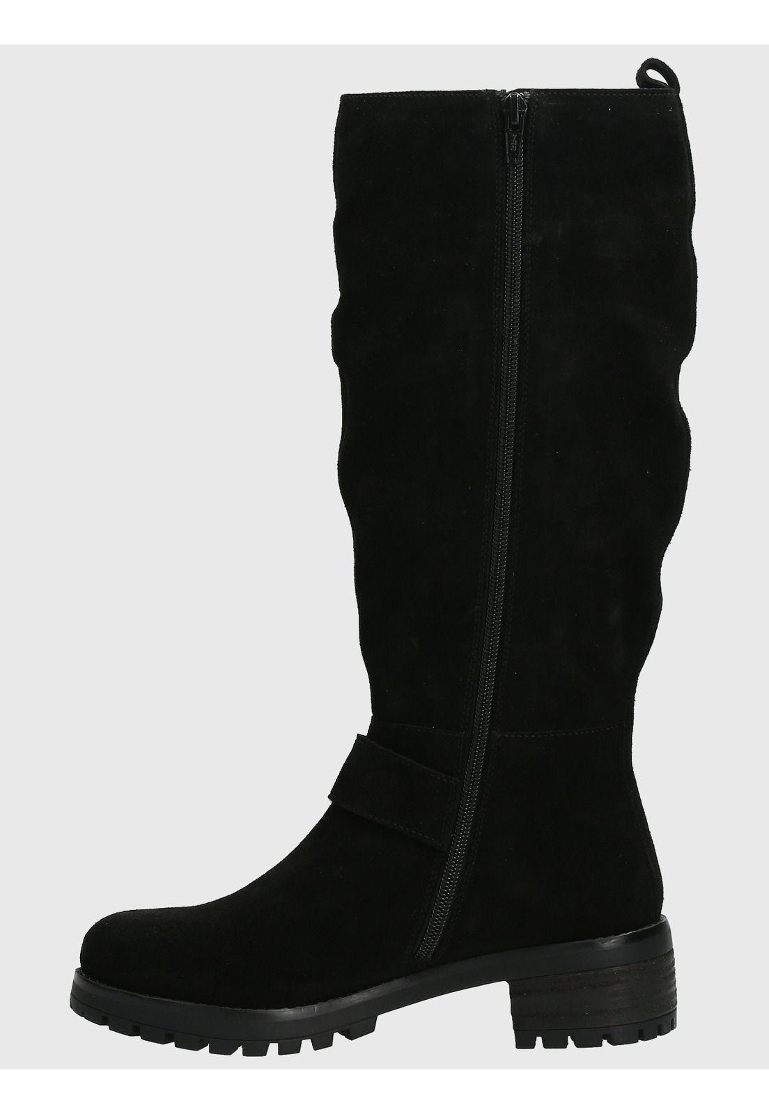 Bota Cuero Mujer Ester Negro-5