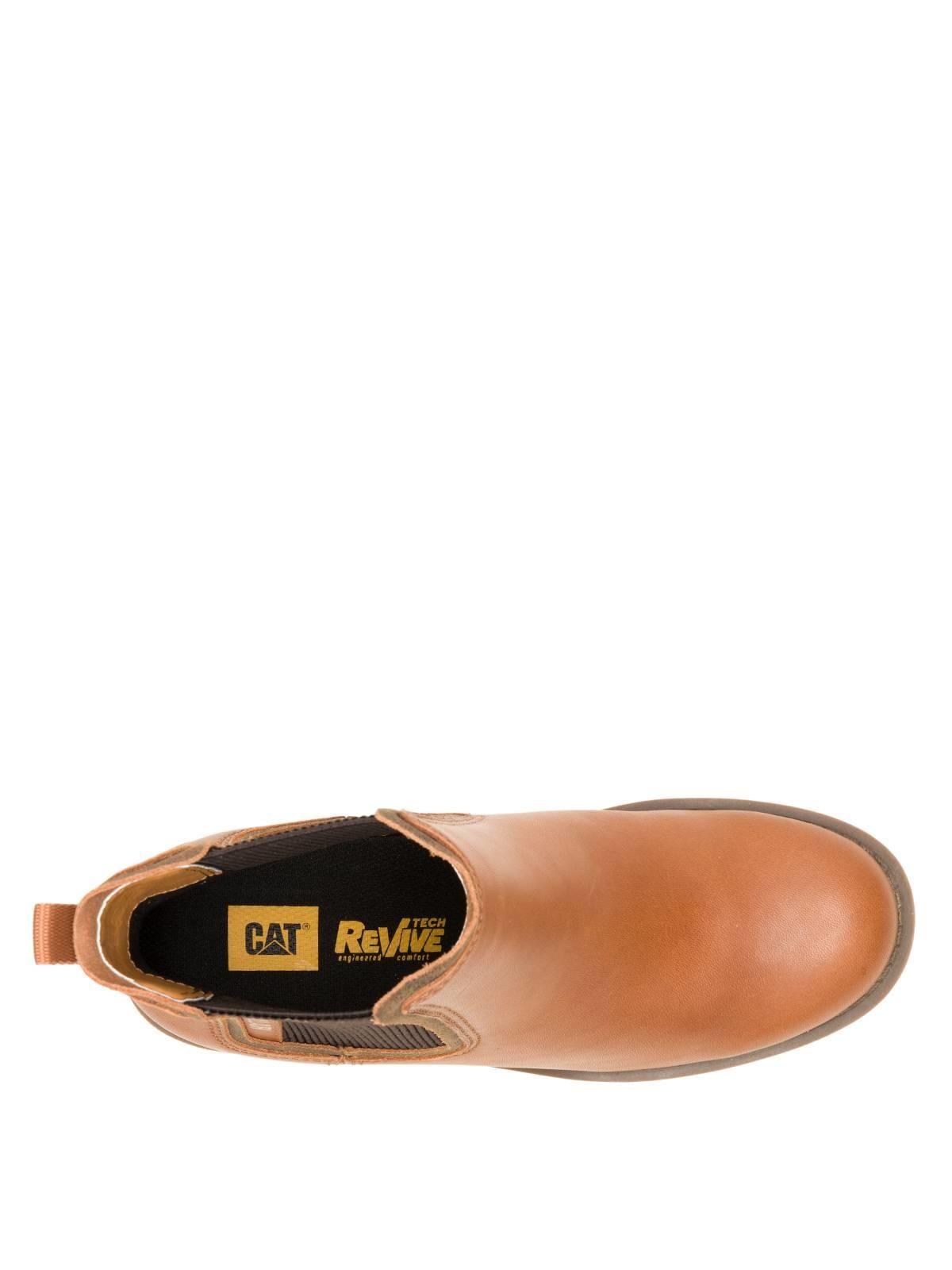 Botin Cuero Mujer Rewrite Chelsea Café Claro-6