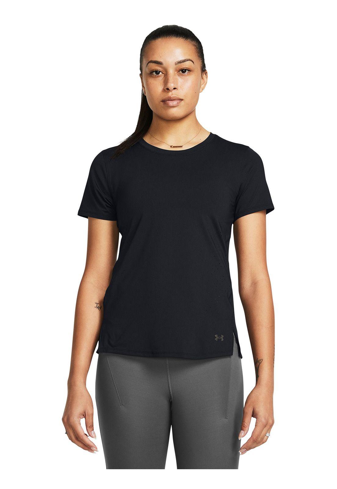 Polera mnga corta Launch Elite mujer Negro-0