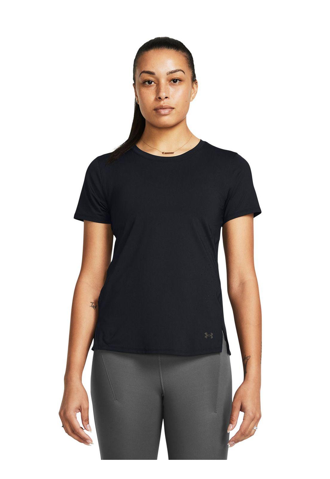 Polera mnga corta Launch Elite mujer Negro-3