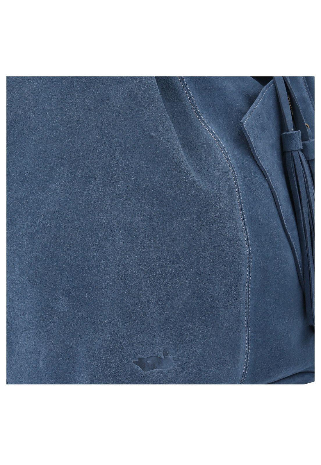 Cartera Cuero Mujer Mary Tote Azul-3