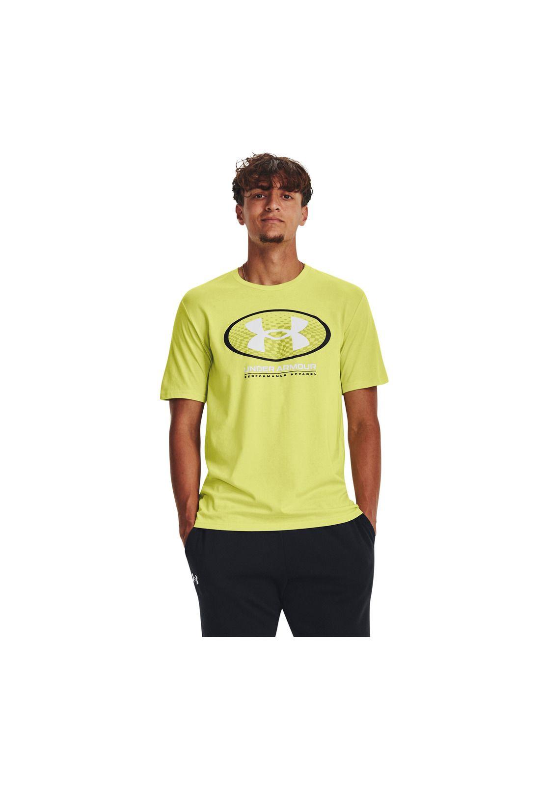 Polera M/C Training Locke Amarillo Hombre-3