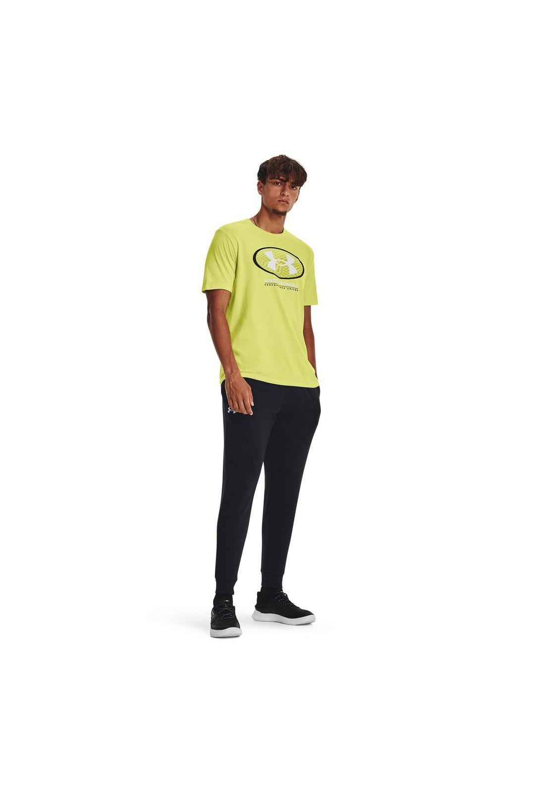 Polera M/C Training Locke Amarillo Hombre-5