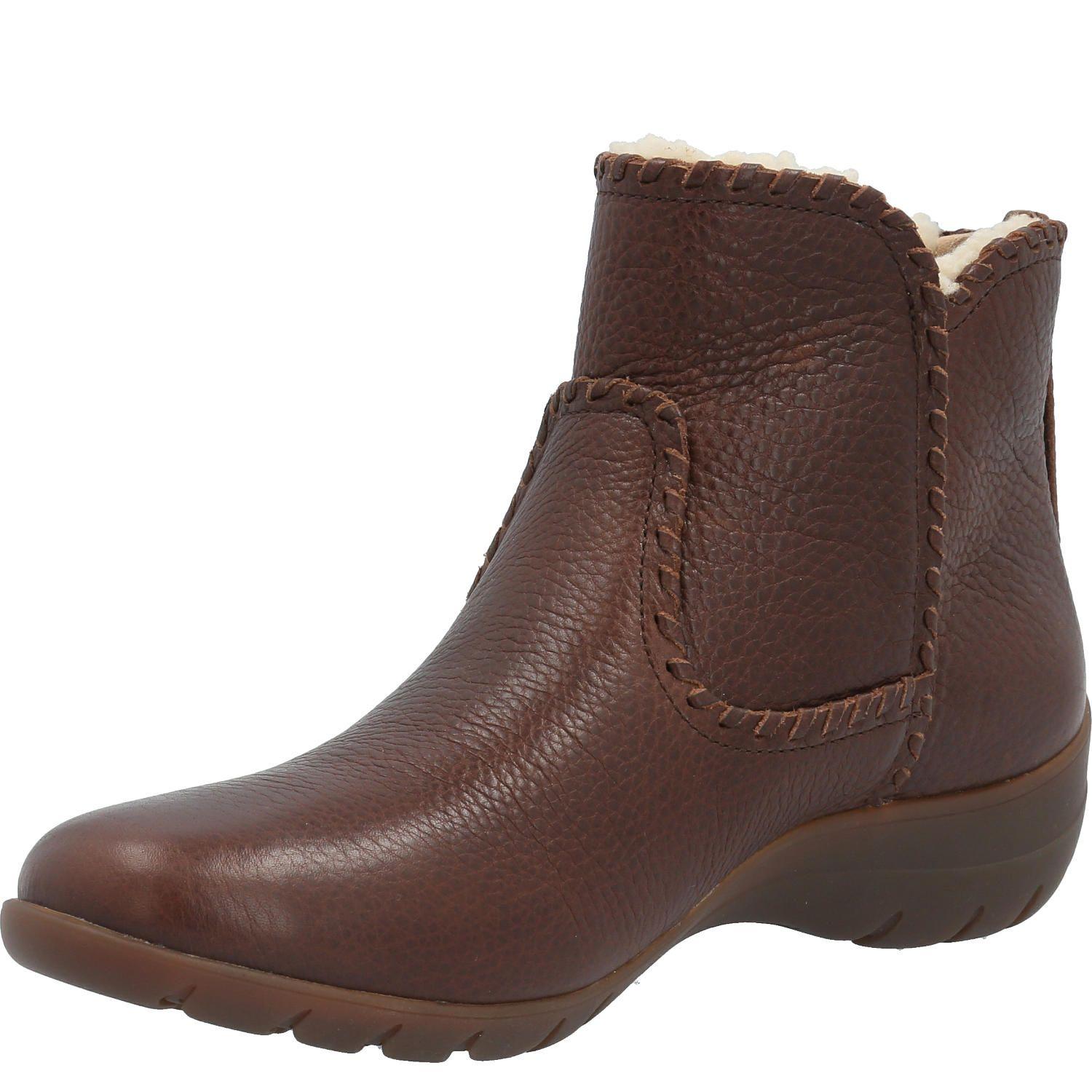 Botin Cuero Mujer Orla Marrón-3