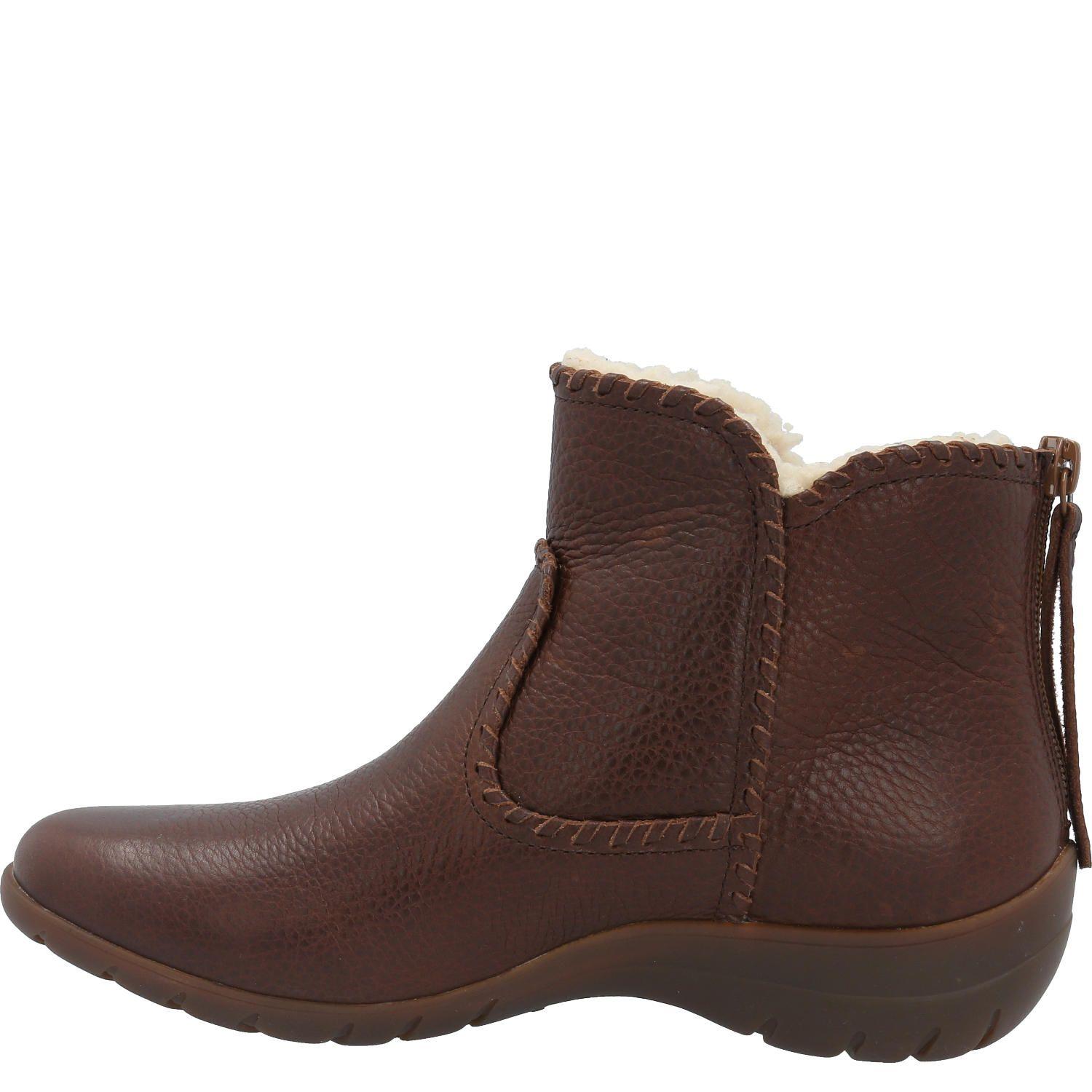 Botin Cuero Mujer Orla Marrón-4