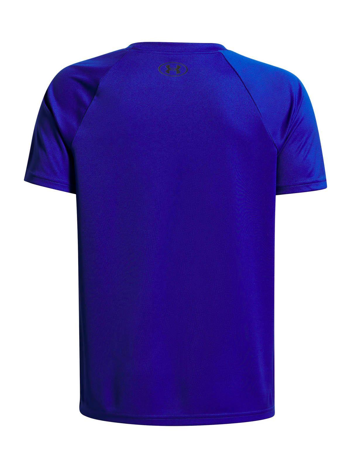 Polera Manga Corta Training  Niño Tech Graphic Wordmark Azul -1