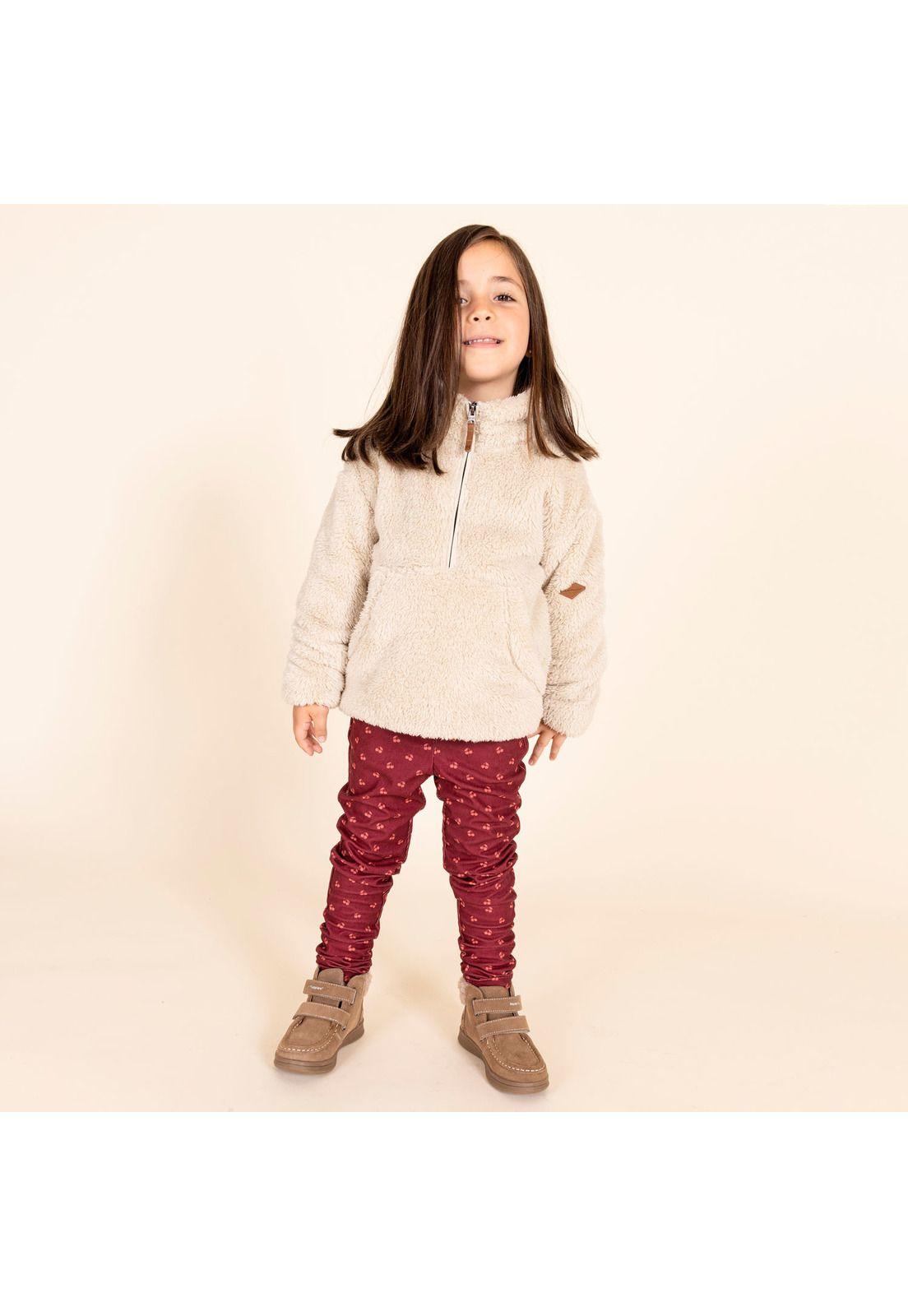 Pantalón Niña Peonía Rojo-3