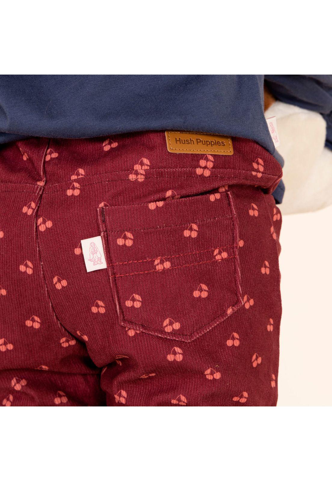 Pantalón Niña Peonía Rojo-5