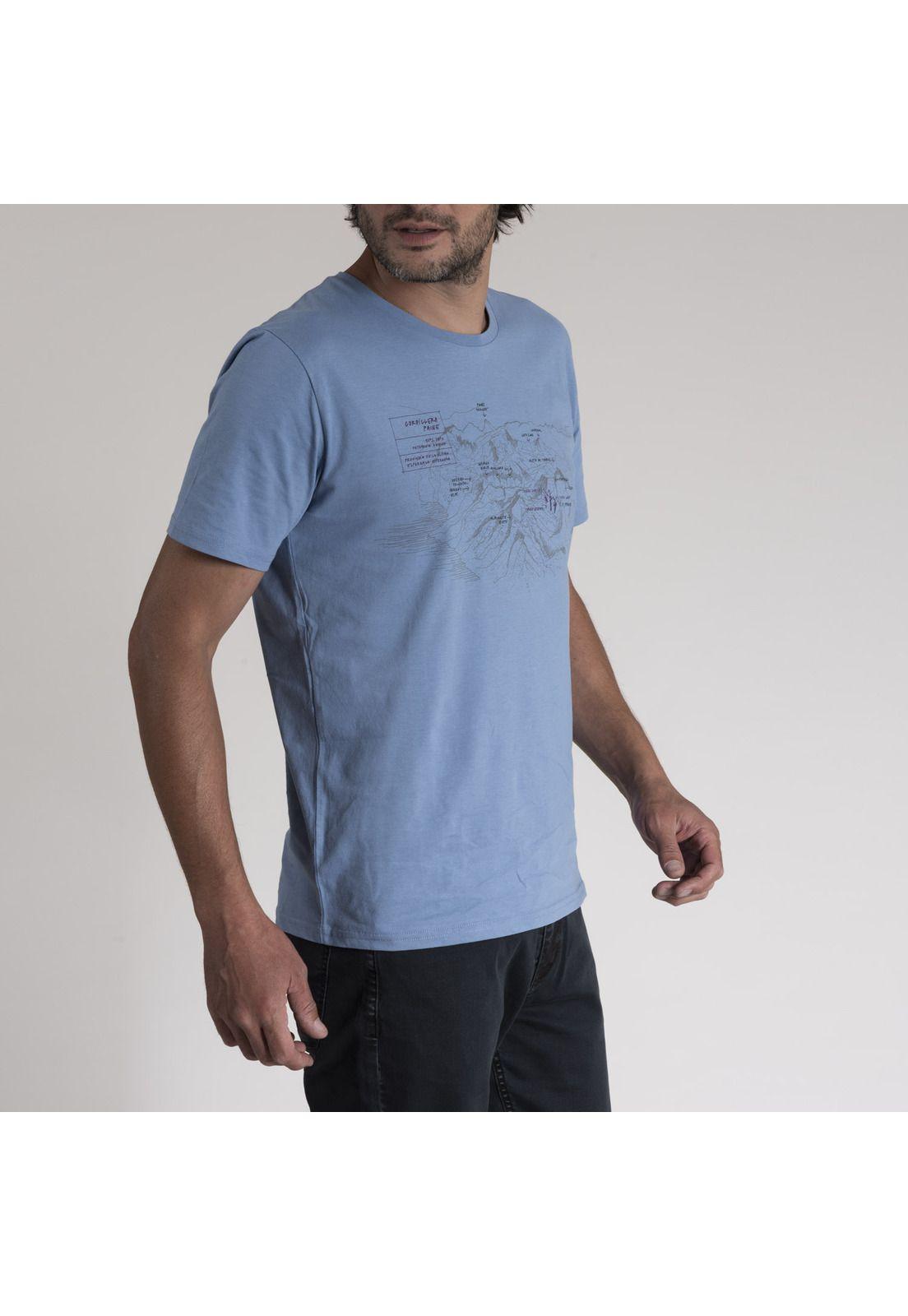 Polera Hombre Algodón Organic Celeste-1
