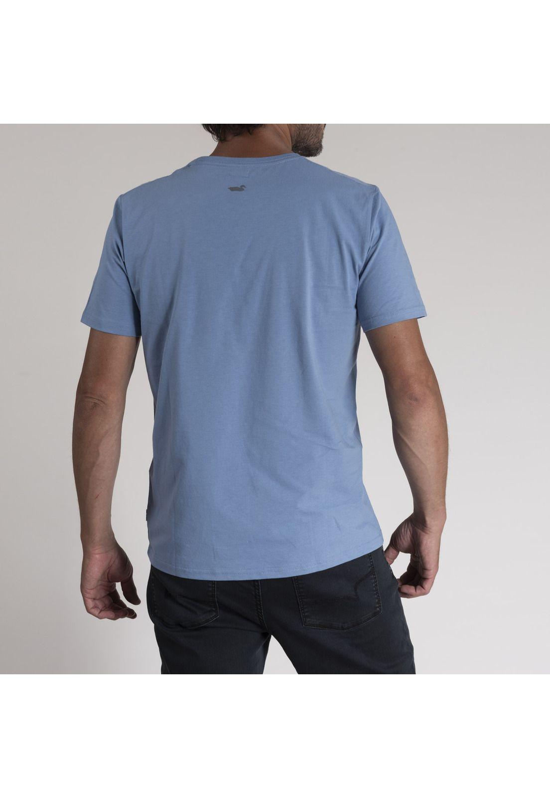Polera Hombre Algodón Organic Celeste-2