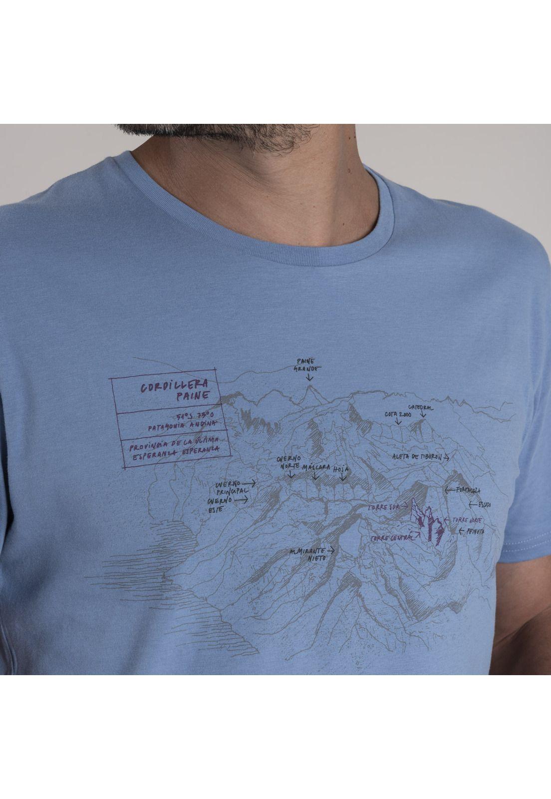 Polera Hombre Algodón Organic Celeste-3