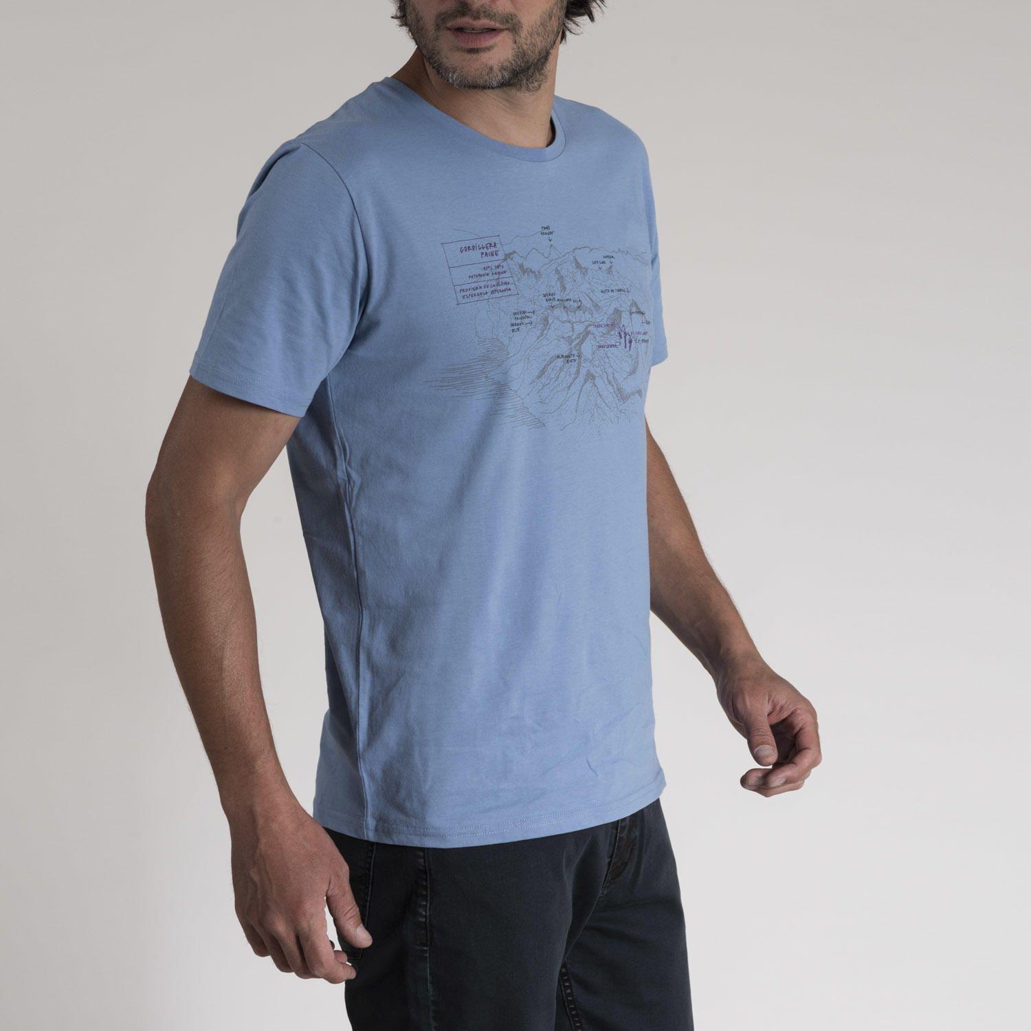 Polera Hombre Algodón Organic Celeste-1