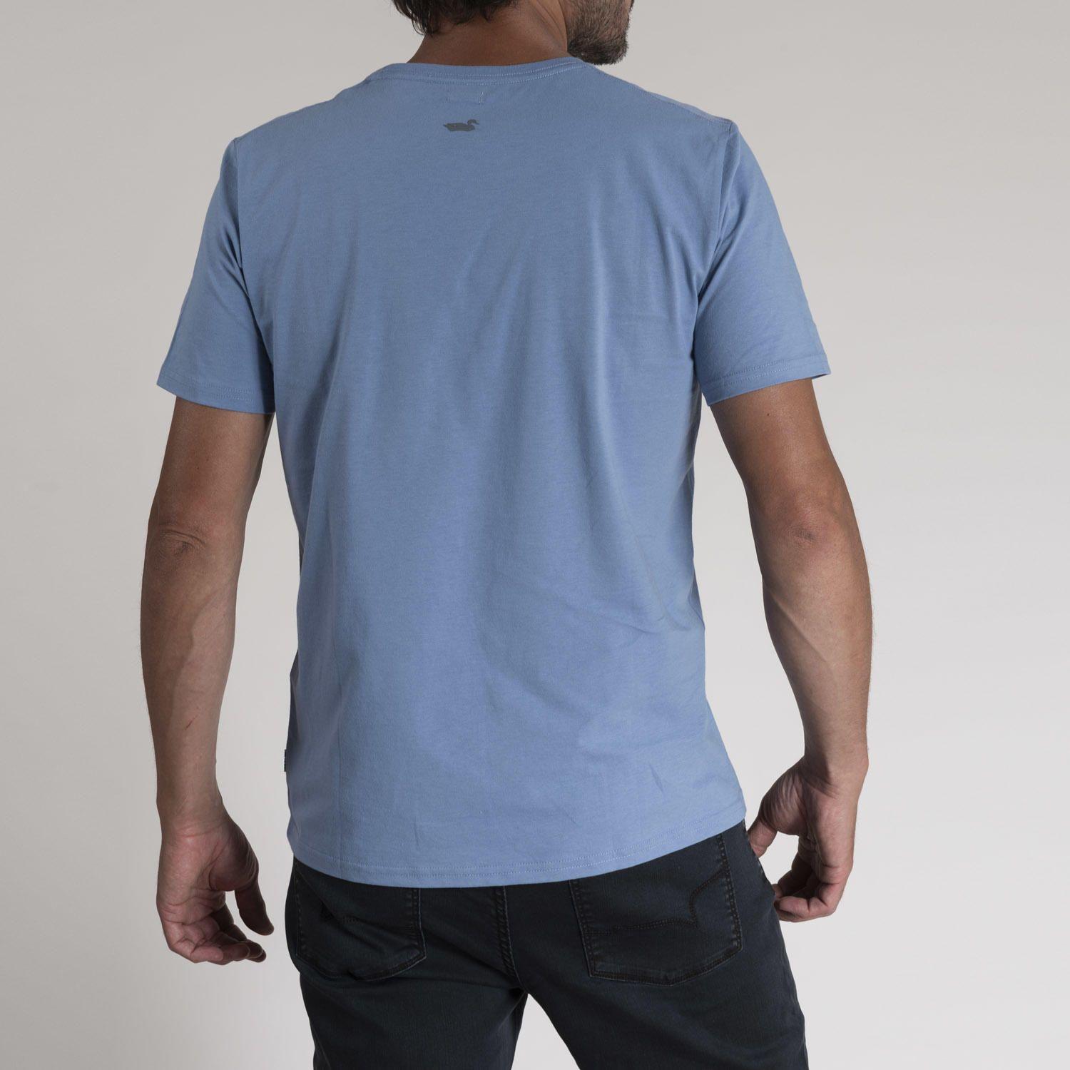 Polera Hombre Algodón Organic Celeste-2