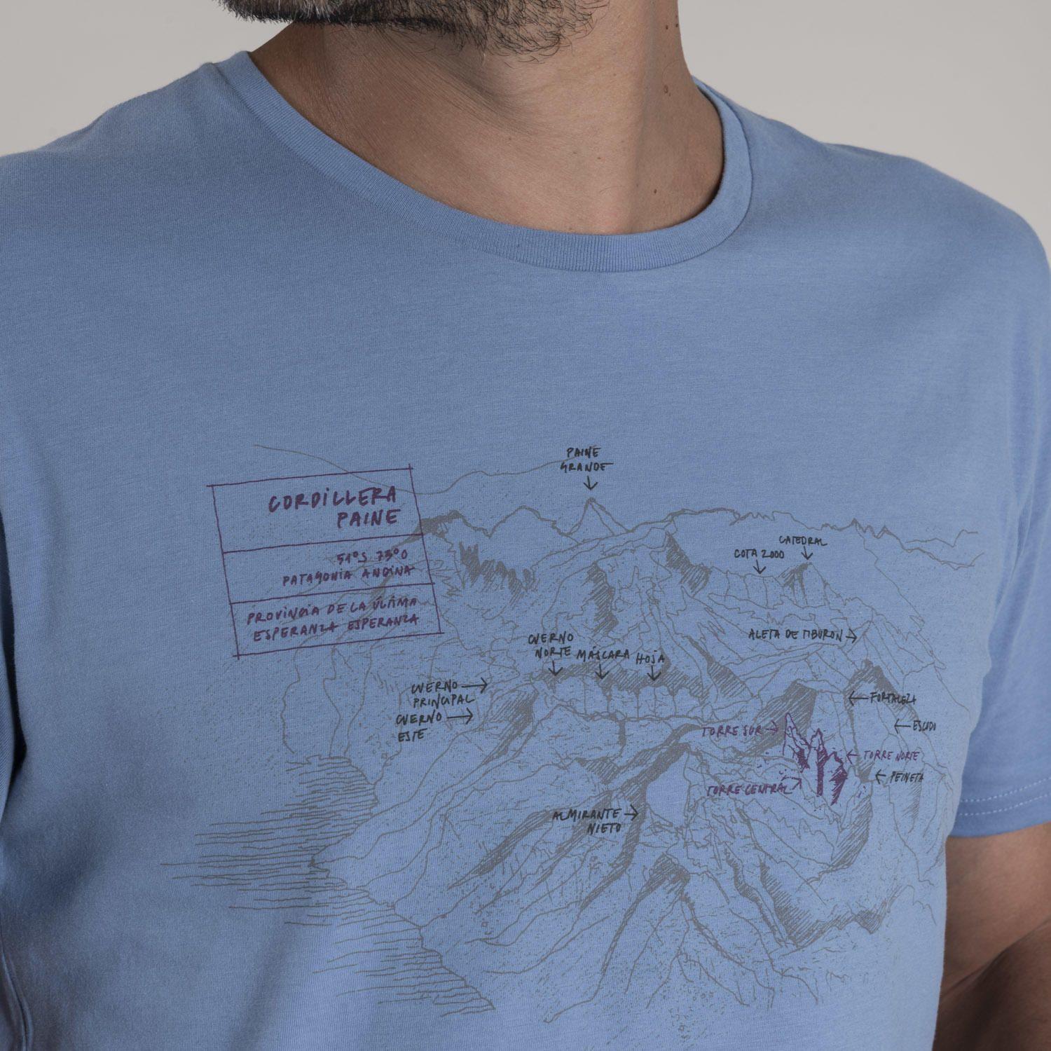 Polera Hombre Algodón Organic Celeste-3