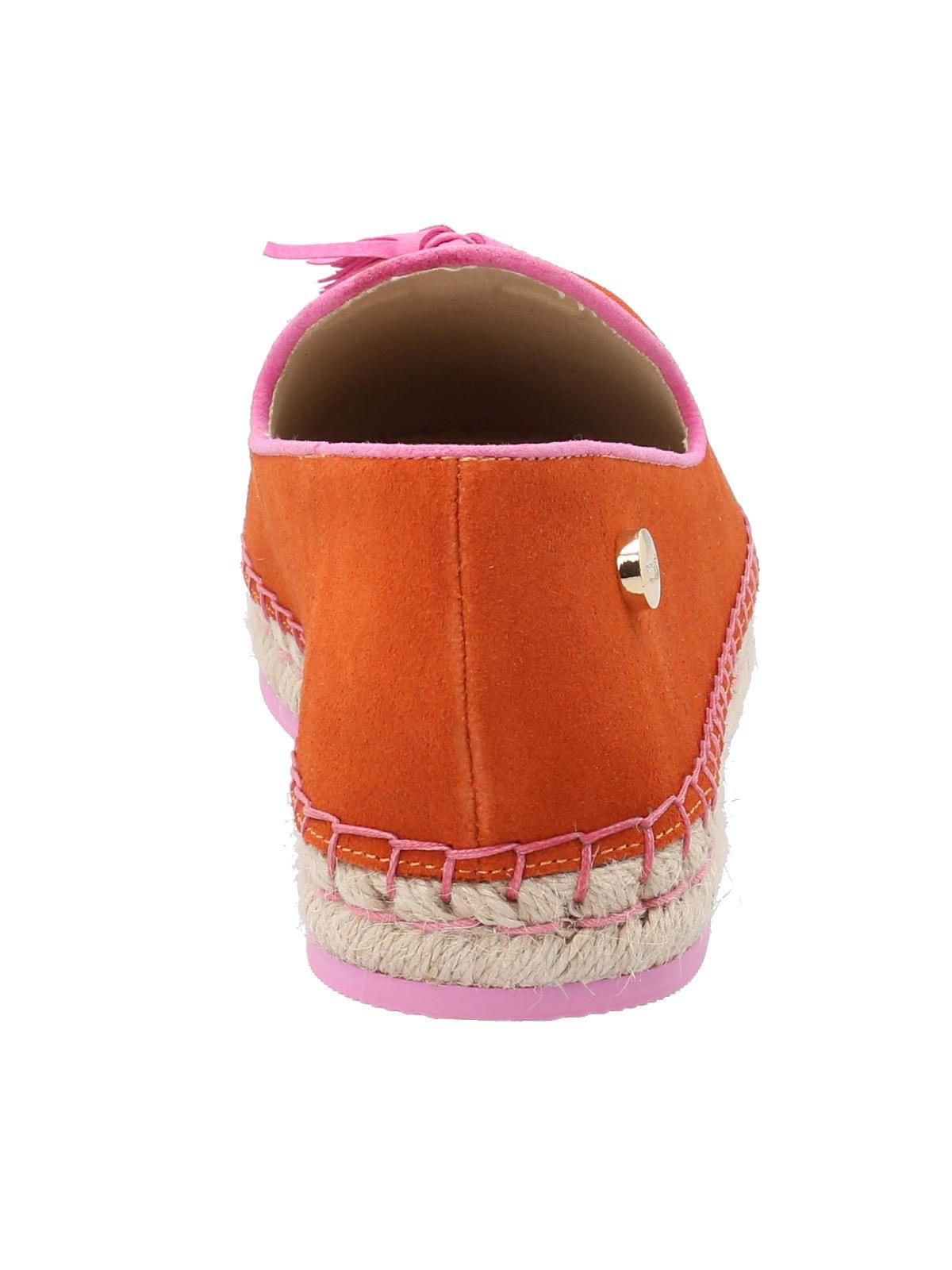 Alpargata Cuero Mujer Amareza Naranjo -5