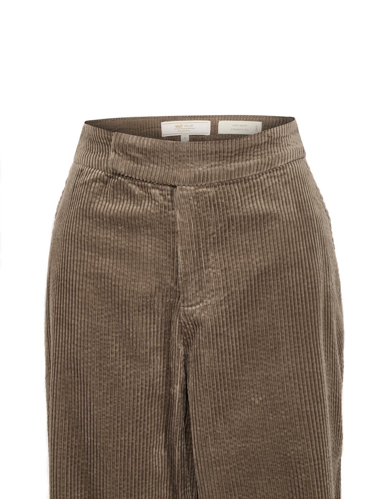 Pantalón Algodón Orgánico Mujer Verdant Café-1