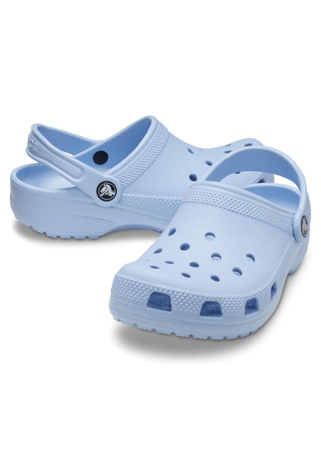 Zueco Crocs Niño Classic Clog K Celeste-3