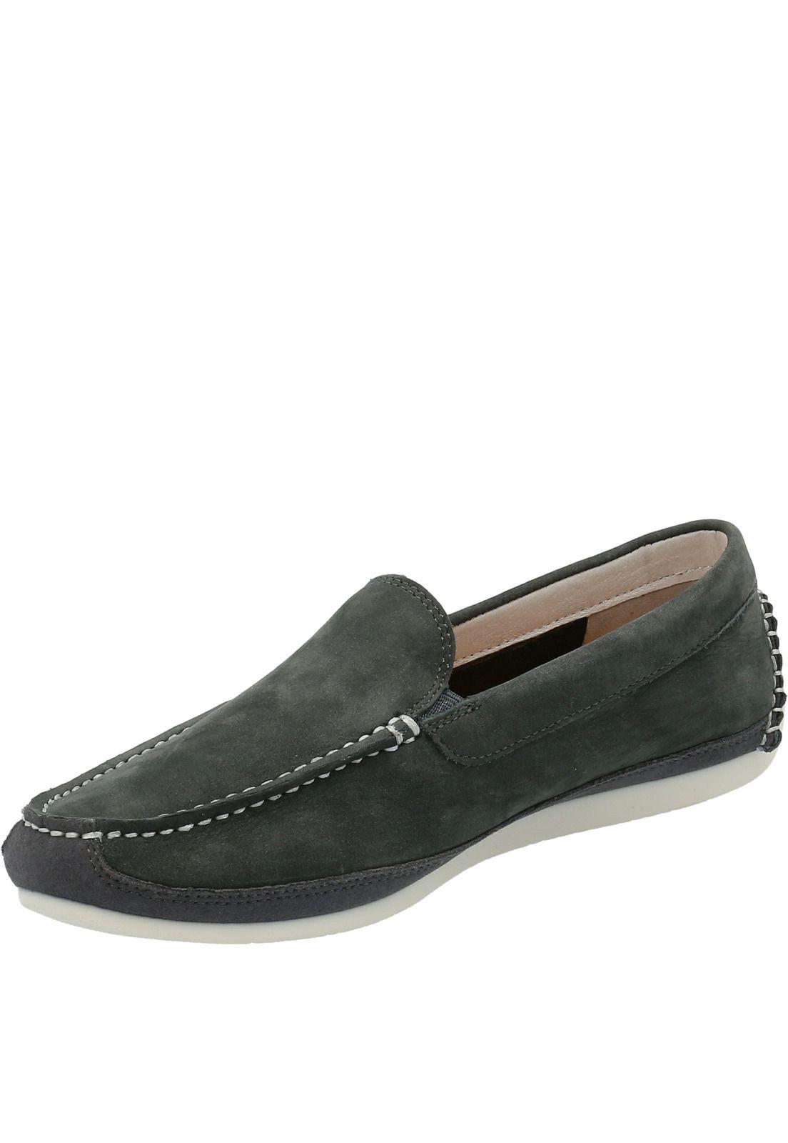 Mocasín Cuero Mujer Pila Azul-3