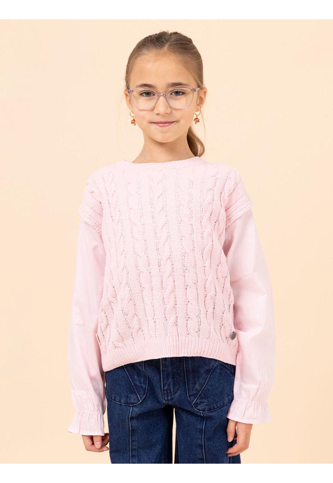 Chaleco Niña Fiore Rosado-3