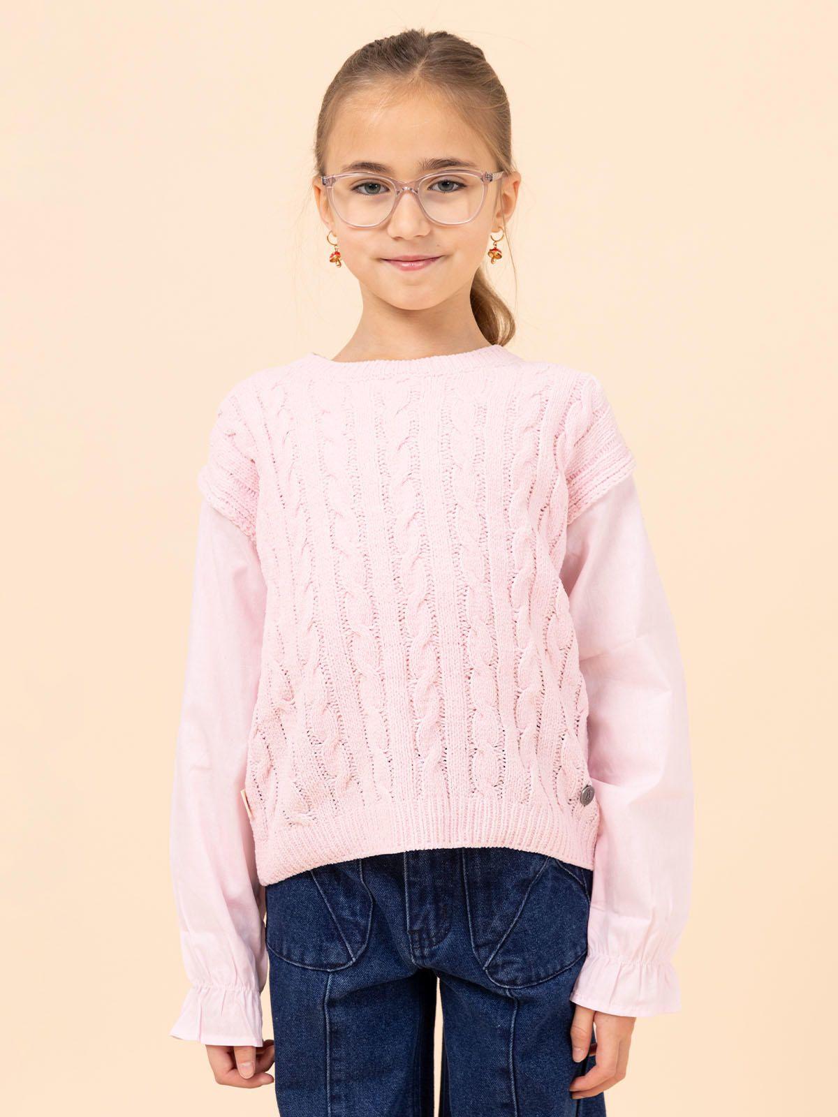 Chaleco Niña Fiore Rosado-3