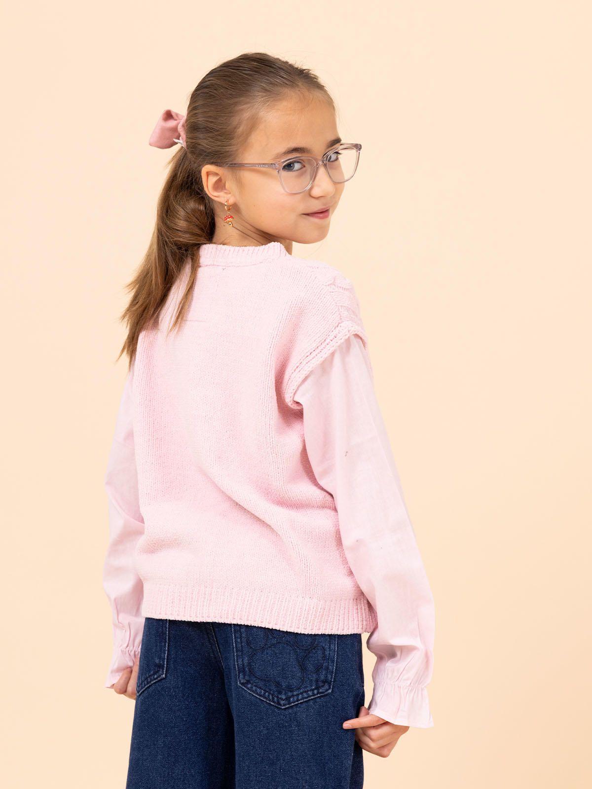 Chaleco Niña Fiore Rosado-4