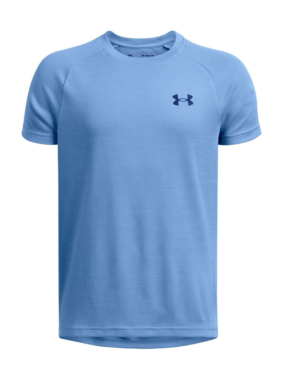 Polera manga corta UA Tech niño Azul-0