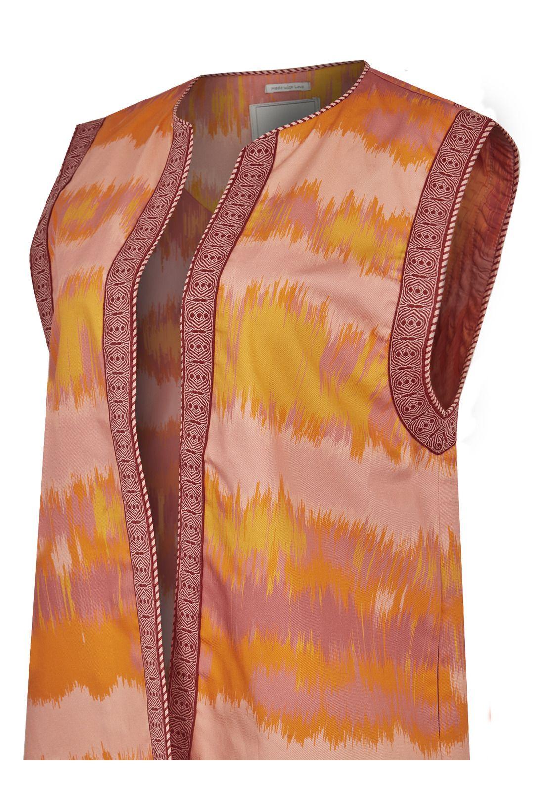 Chaqueta Algodón Orgánico Naranja Delfi Mujer -3