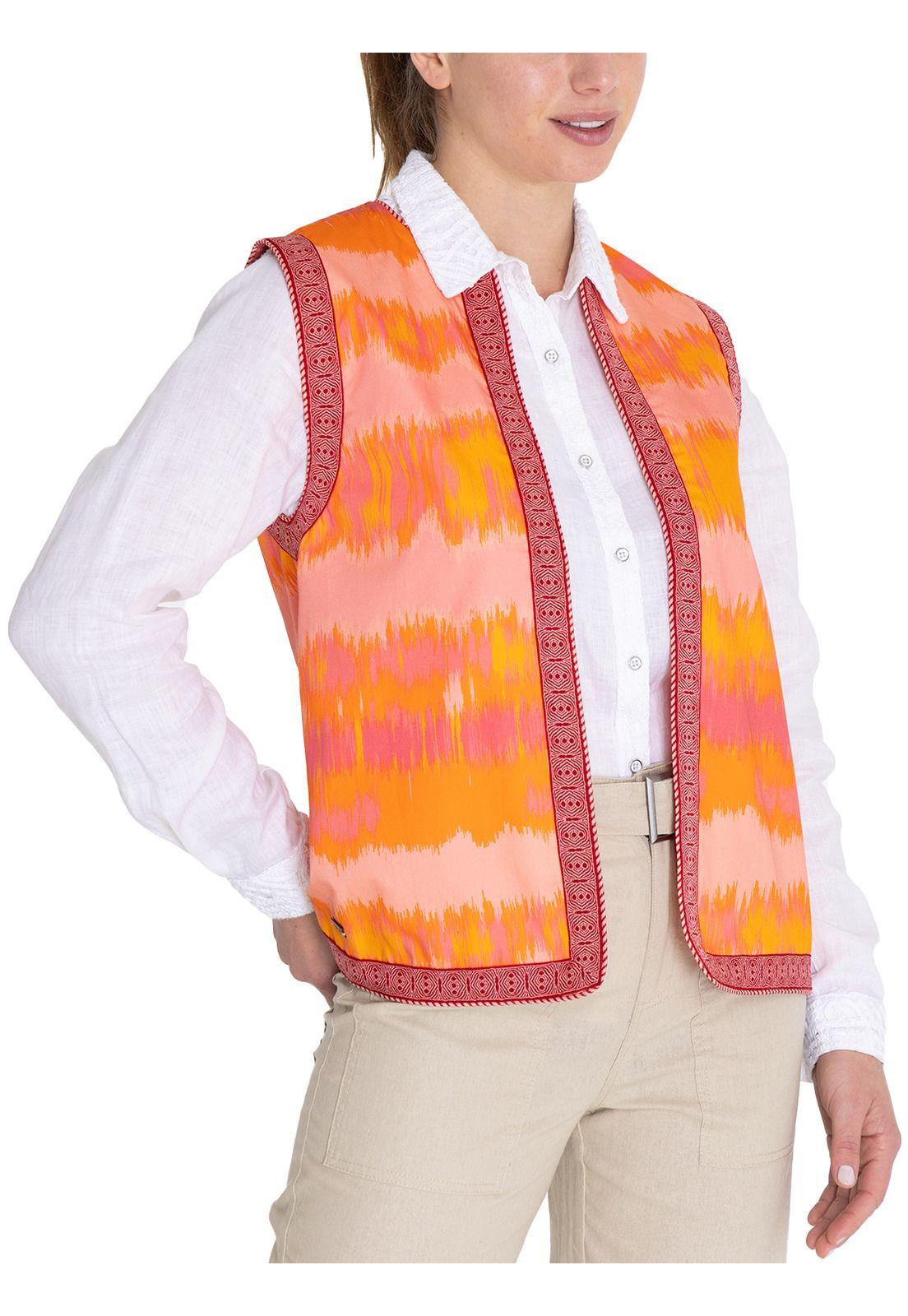 Chaqueta Algodón Orgánico Naranja Delfi Mujer -4