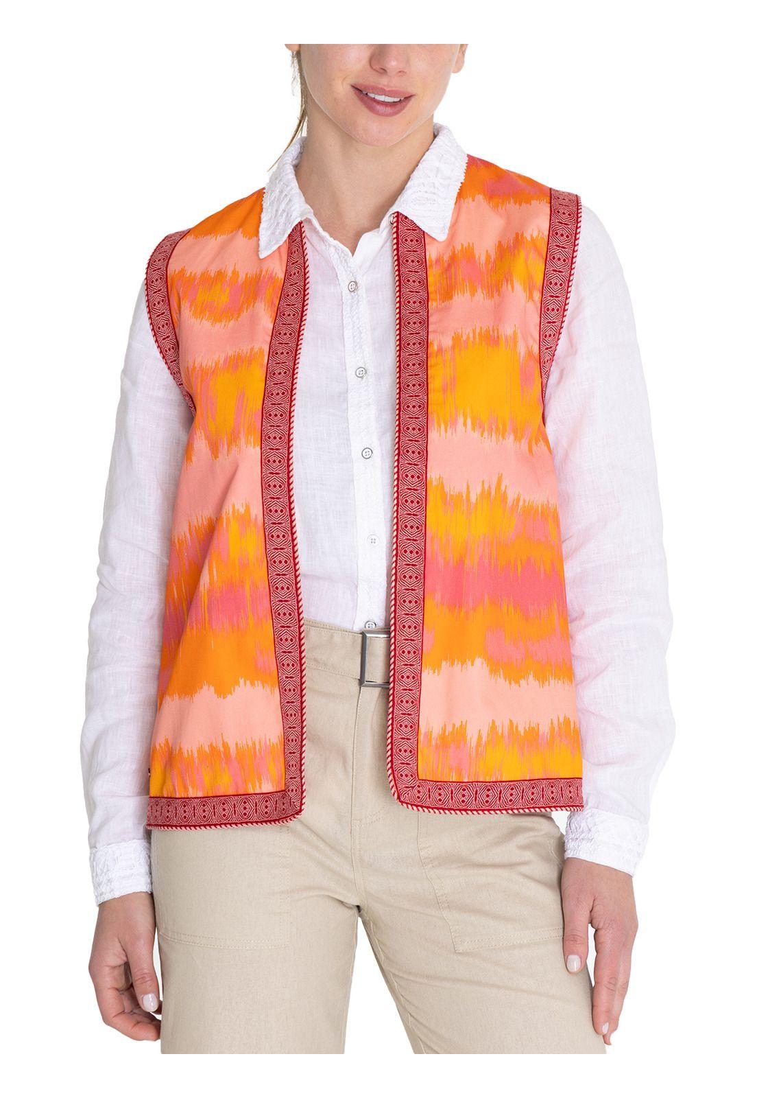 Chaqueta Algodón Orgánico Naranja Delfi Mujer -5