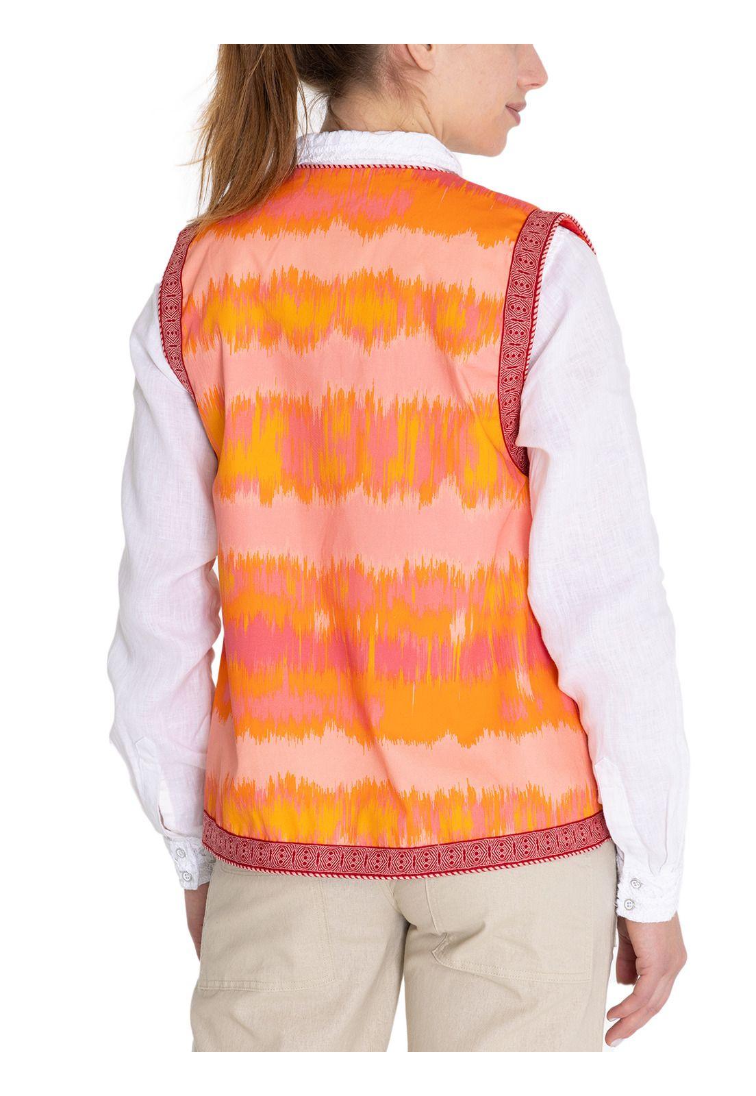 Chaqueta Algodón Orgánico Naranja Delfi Mujer -6