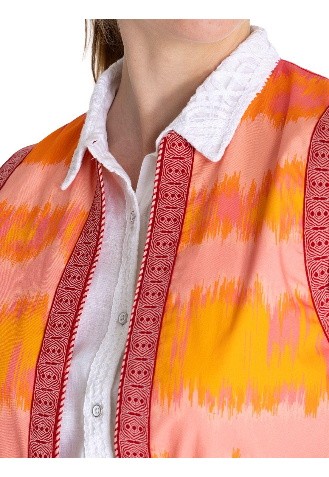 Chaqueta Algodón Orgánico Naranja Delfi Mujer -7