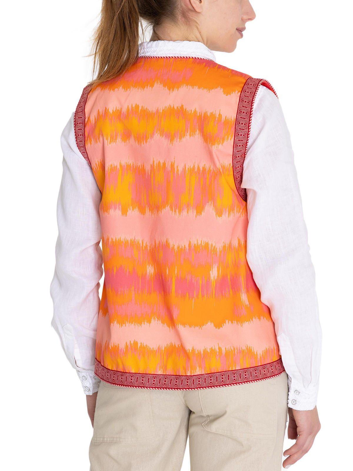 Chaqueta Algodón Orgánico Naranja Delfi Mujer -6
