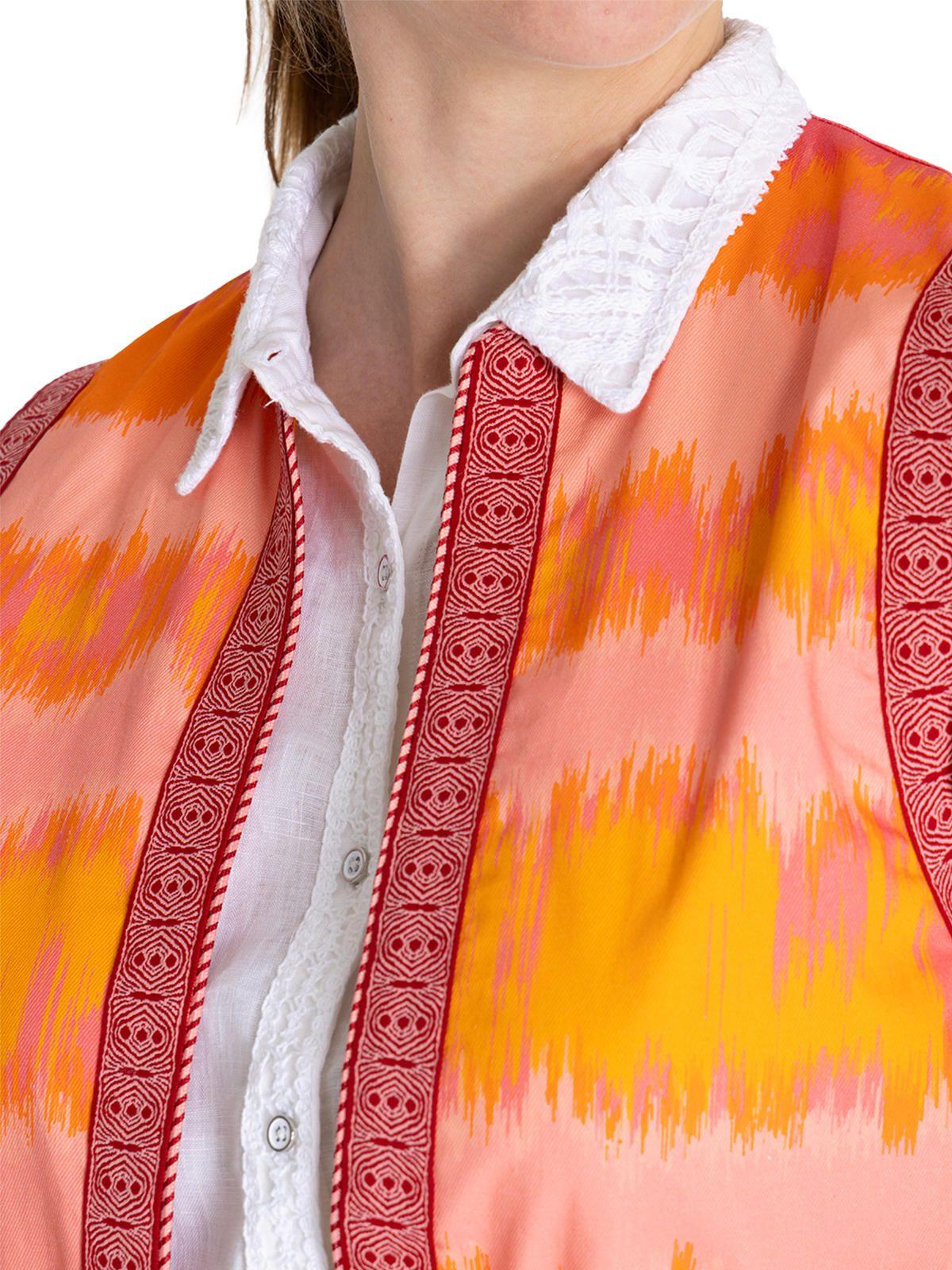 Chaqueta Algodón Orgánico Naranja Delfi Mujer -7